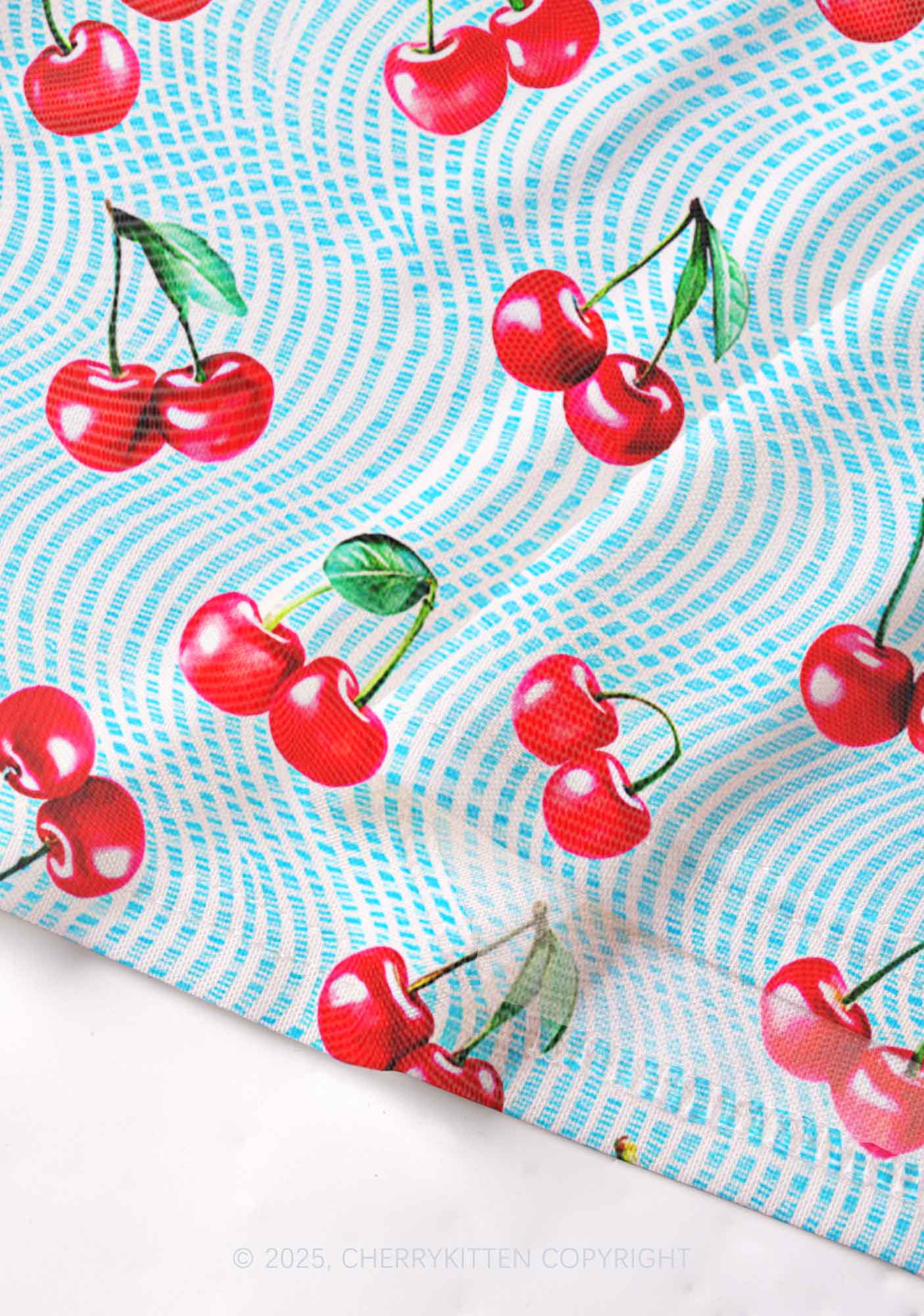 Blue Cherry Y2K Mesh Cami Tank Cherrykitten - Image 3