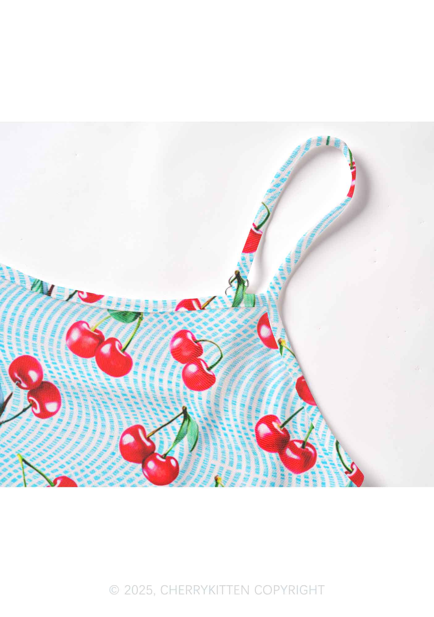 Blue Cherry Y2K Mesh Cami Tank Cherrykitten - Image 4