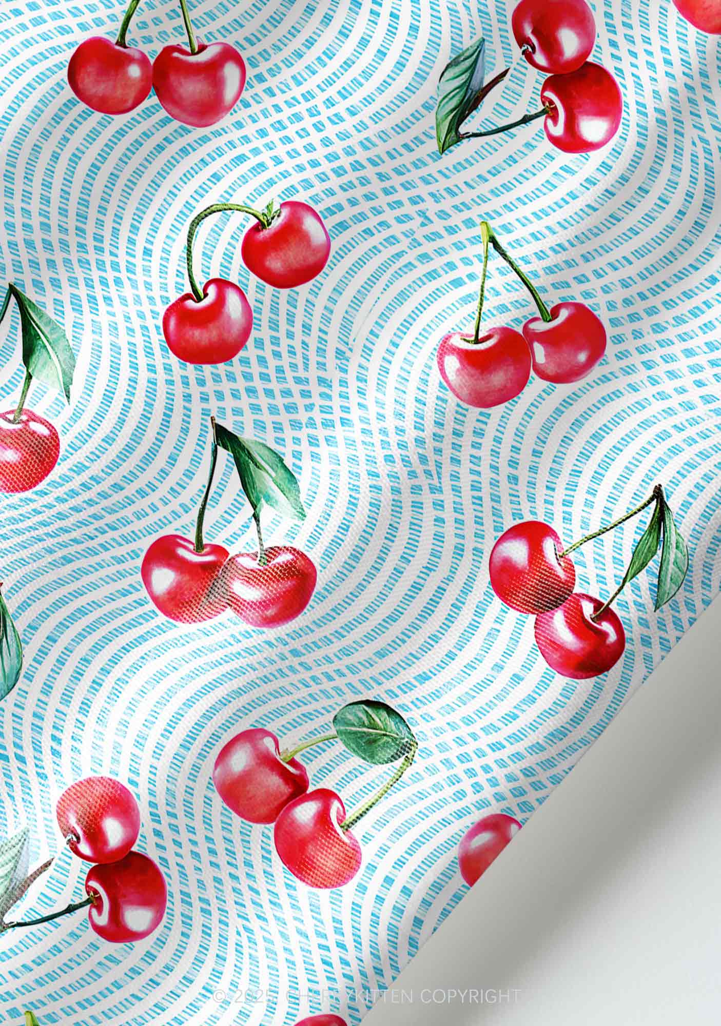 Blue Cherry Y2K Pet Shirts Cherrykitten - Image 5