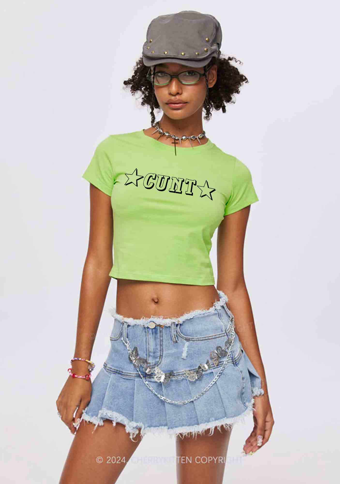 Blue Denim Y2K Mini Skirt Cherrykitten - Image 3