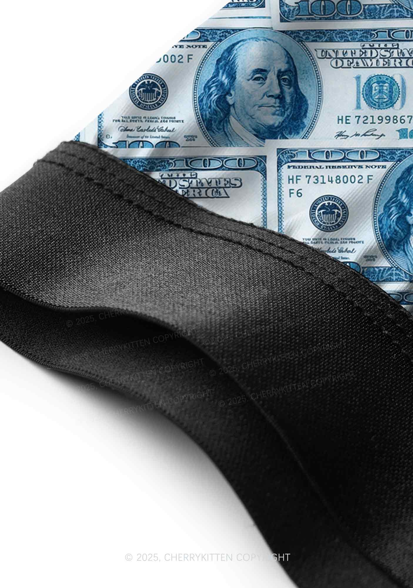 Blue Dollars Y2K Print Men Boxer Briefs Cherrykitten - Image 4