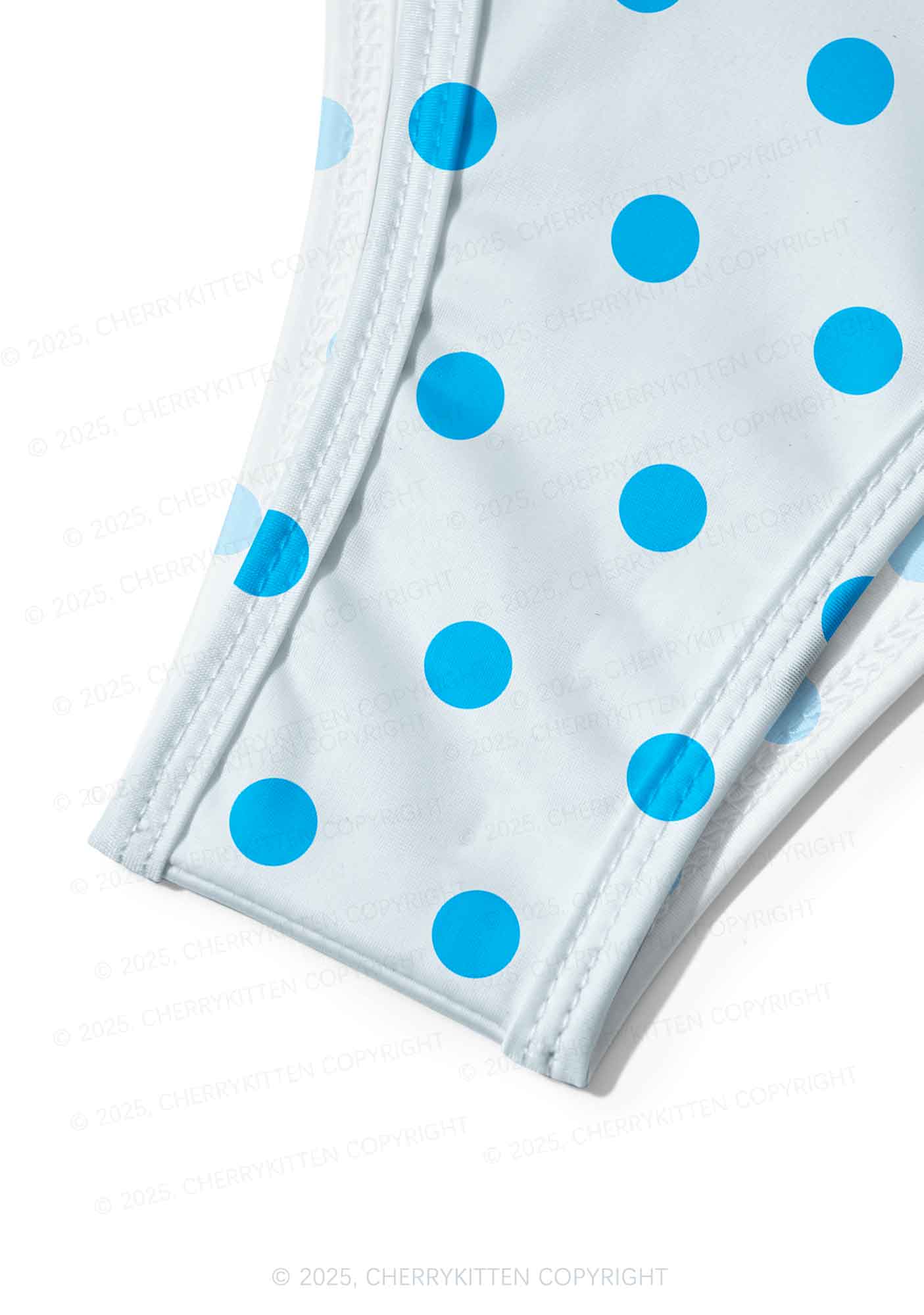 Blue Dots On Light Back Y2K Print Bikini Set Cherrykitten - Image 6