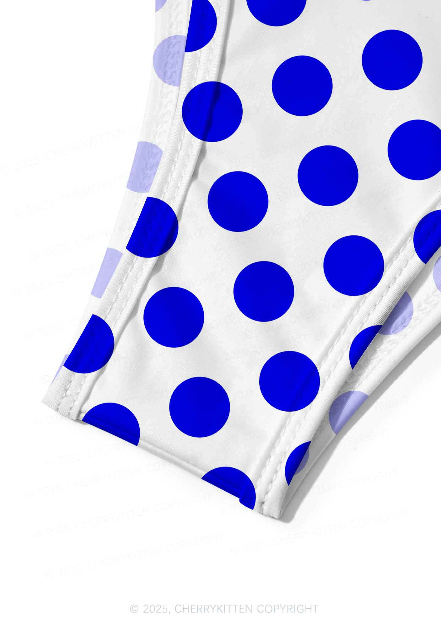 Blue Dotty Y2K Print Bikini Set Cherrykitten - Image 6