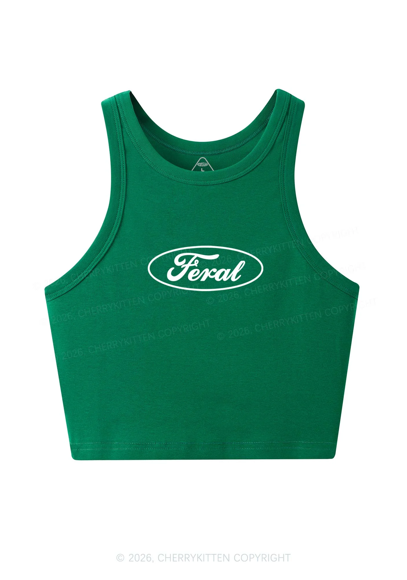 Blue Feral Y2K Crop Tank Top Cherrykitten - Image 11