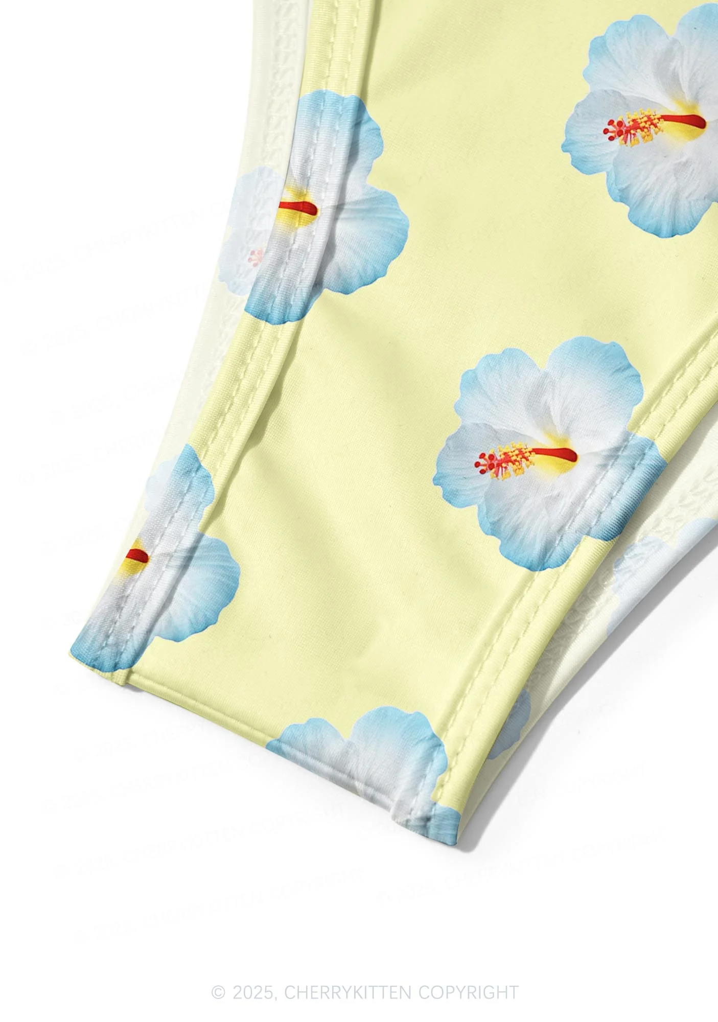 Blue Flowers Y2K Print Bikini Set Cherrykitten - Image 5