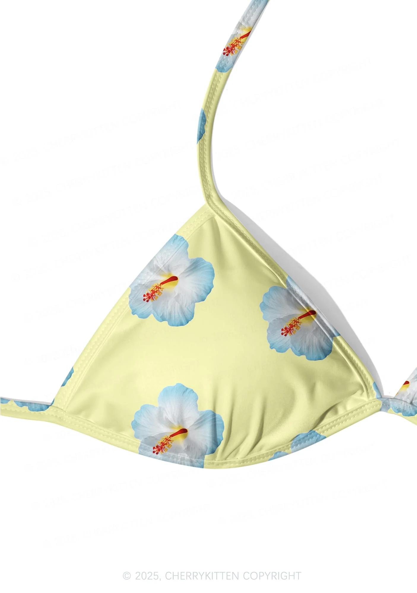 Blue Flowers Y2K Print Bikini Set Cherrykitten - Image 7