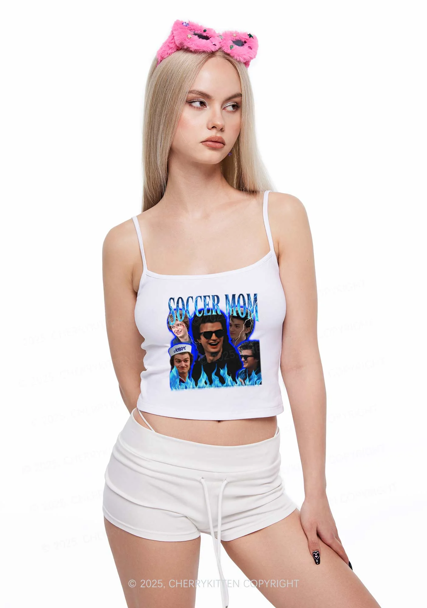 Blue Soccer Mom Y2K Spaghetti Strap Cami Cherrykitten - Image 2