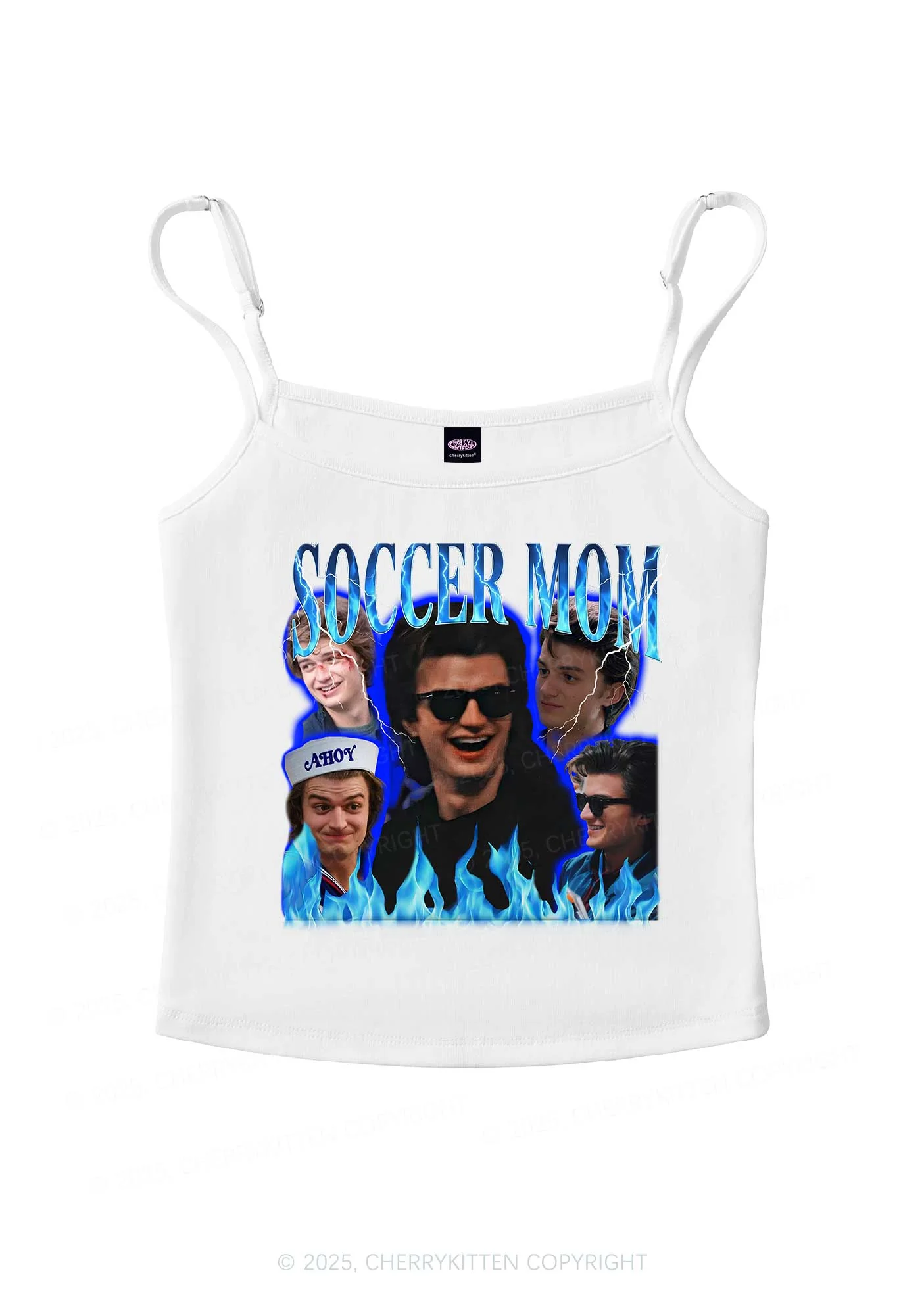 Blue Soccer Mom Y2K Spaghetti Strap Cami Cherrykitten - Image 4