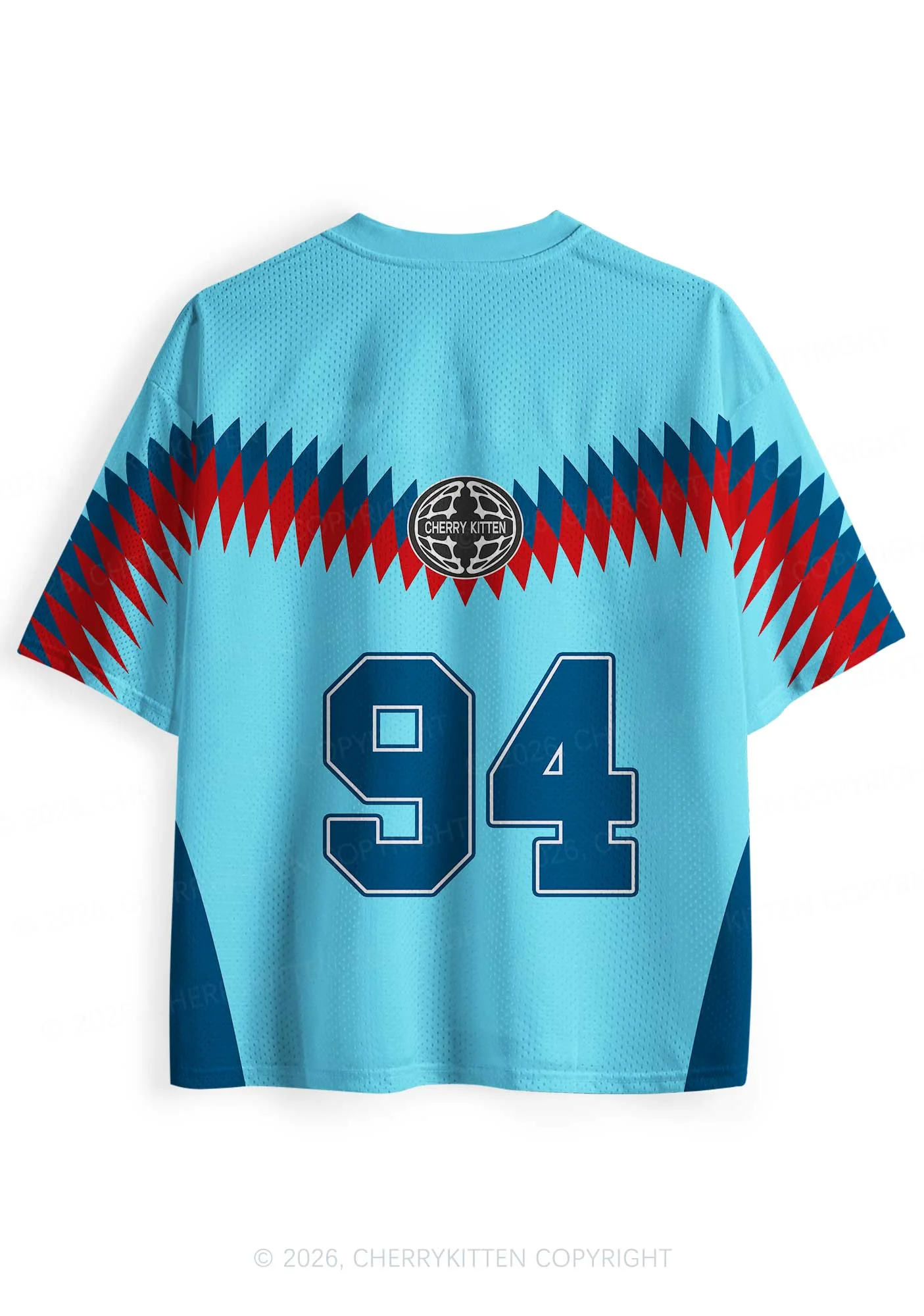 Blue Team Bunny Y2K Sport Jersey Shirts Cherrykitten - Image 3
