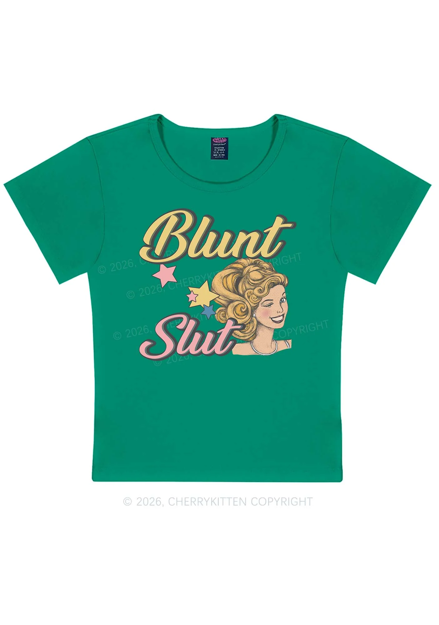 Blunt Slxt Y2K Baby Tee Cherrykitten - Image 11