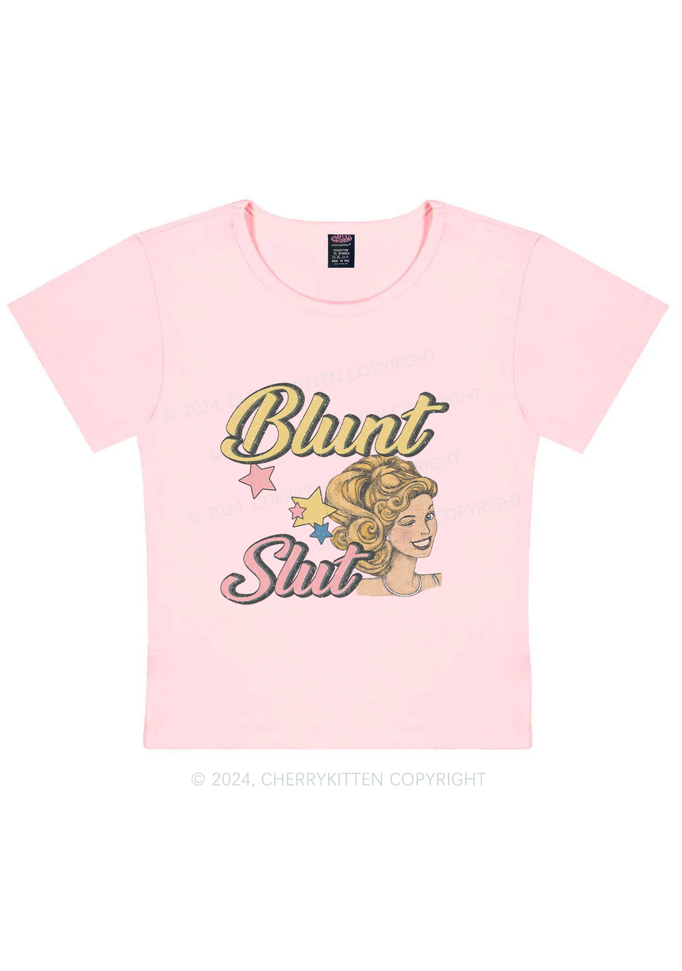 Blunt Slxt Y2K Baby Tee Cherrykitten - Image 12