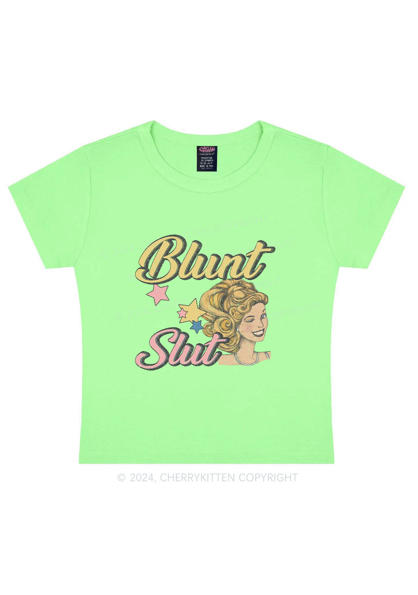 Blunt Slxt Y2K Baby Tee Cherrykitten - Image 13
