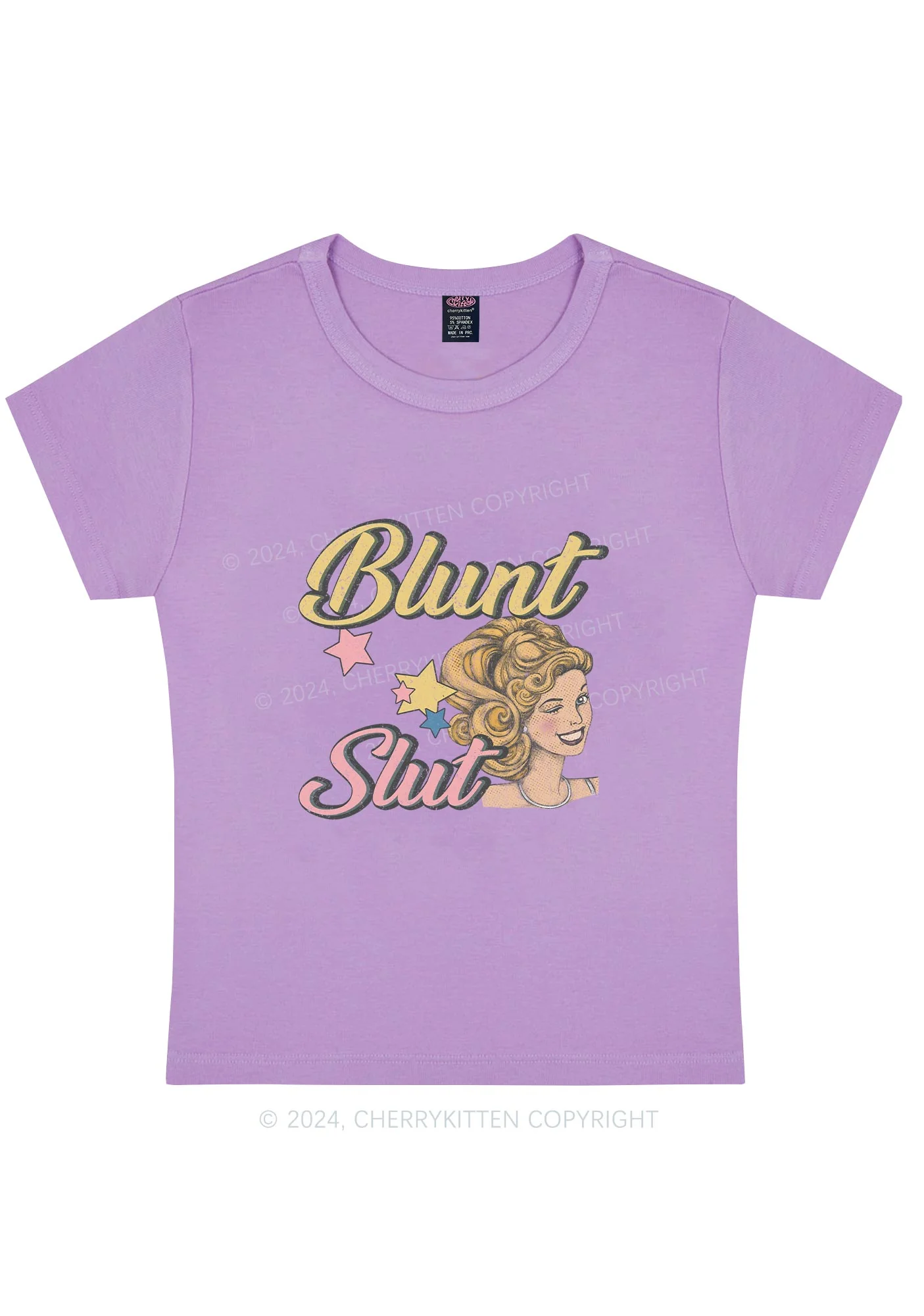 Blunt Slxt Y2K Baby Tee Cherrykitten - Image 5
