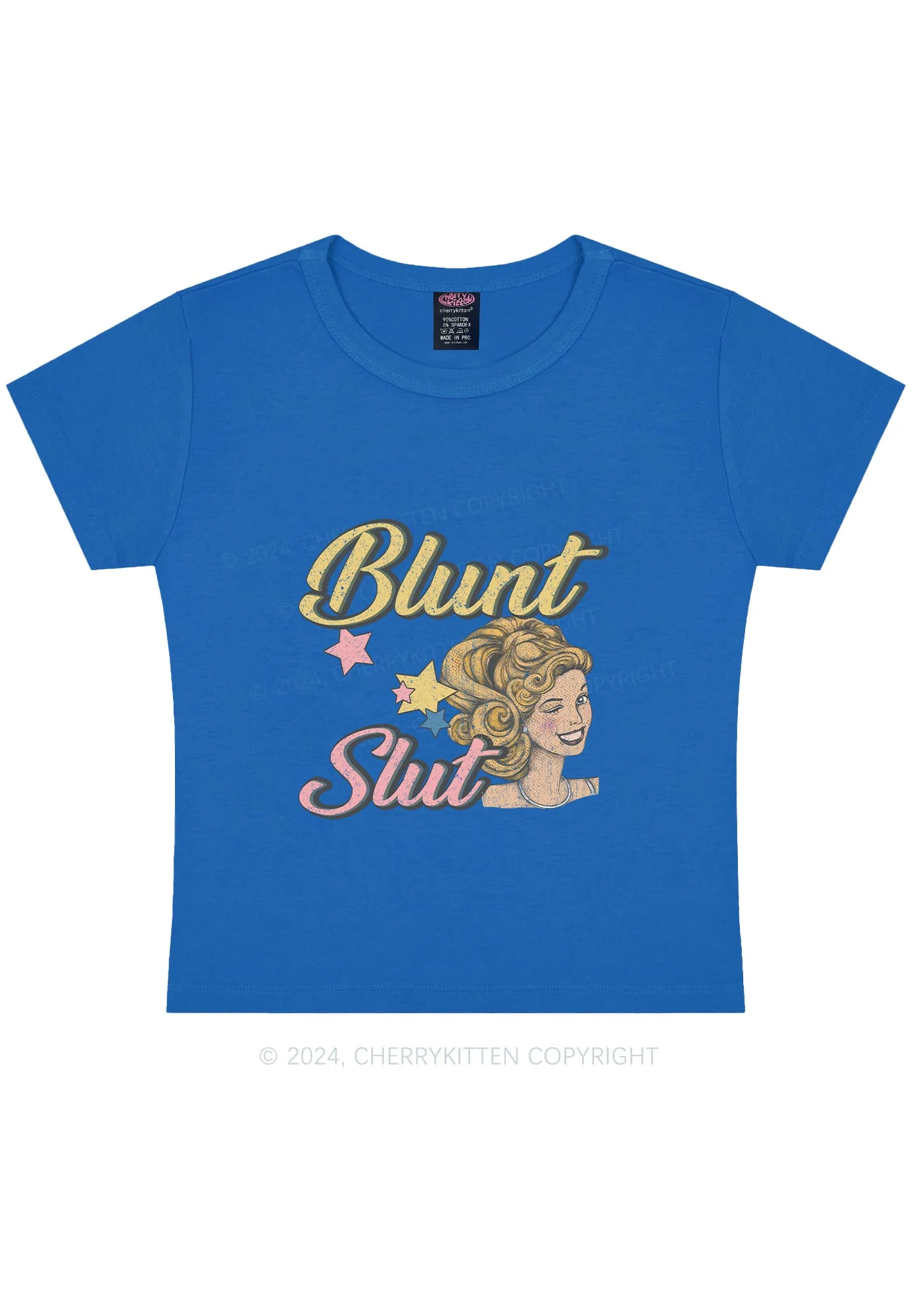 Blunt Slxt Y2K Baby Tee Cherrykitten - Image 9