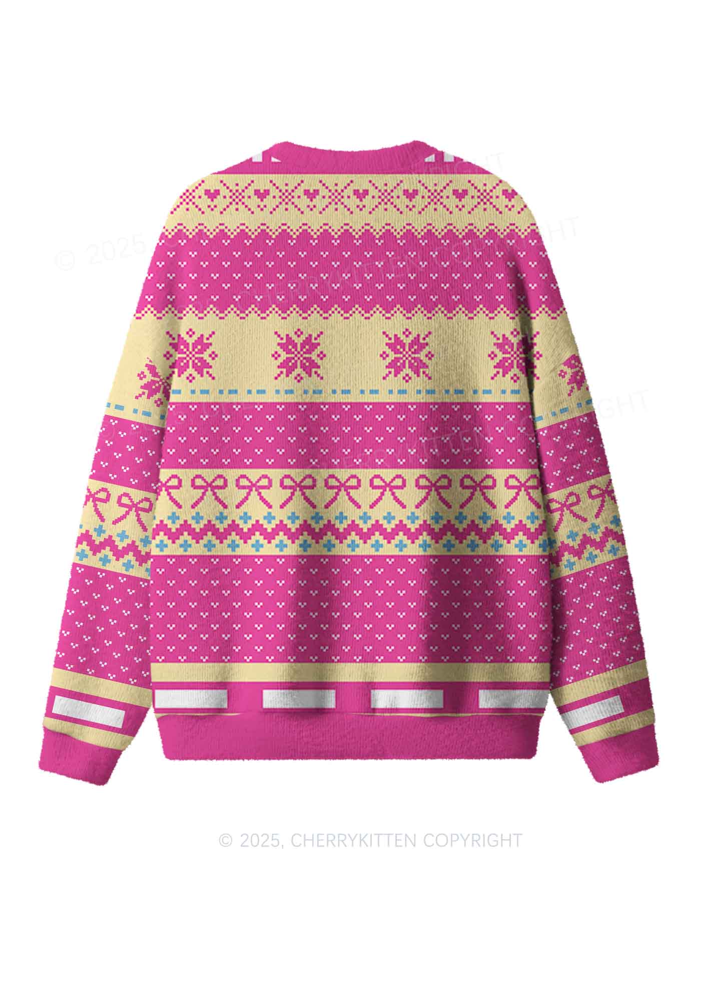 Blunt Slxt Y2K Christmas Knit Sweatshirt Cherrykitten - Image 2