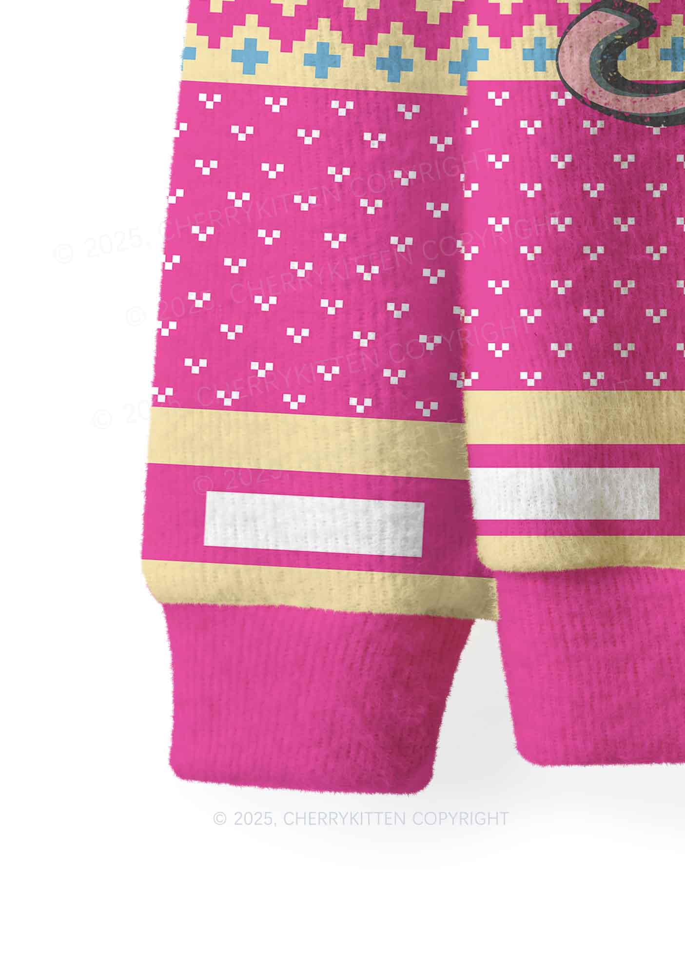 Blunt Slxt Y2K Christmas Knit Sweatshirt Cherrykitten - Image 6