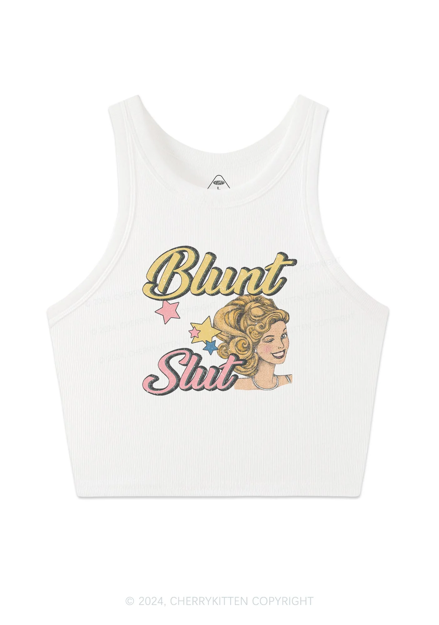 Blunt Slxt Y2K Crop Tank Top Cherrykitten - Image 4
