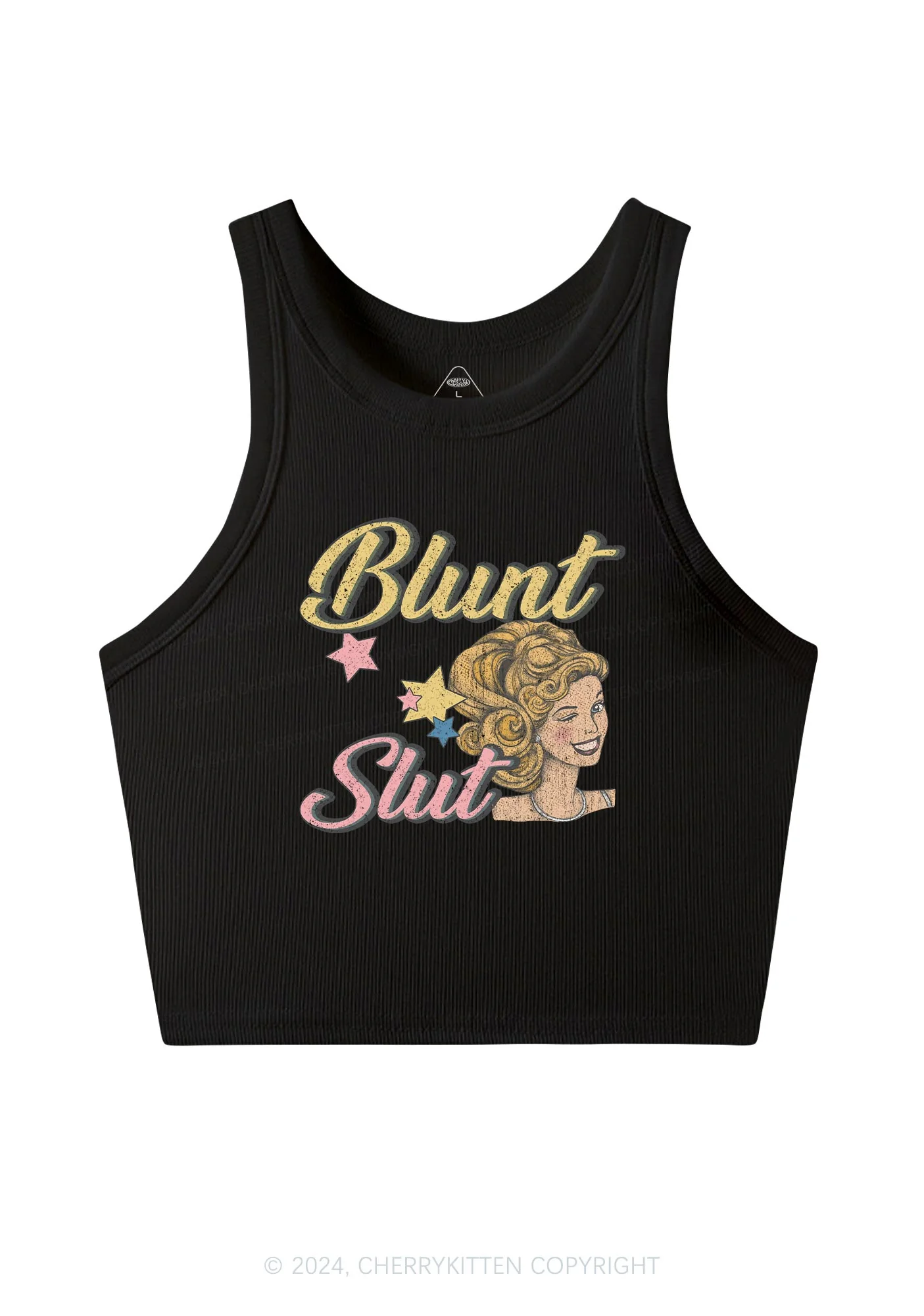 Blunt Slxt Y2K Crop Tank Top Cherrykitten - Image 5