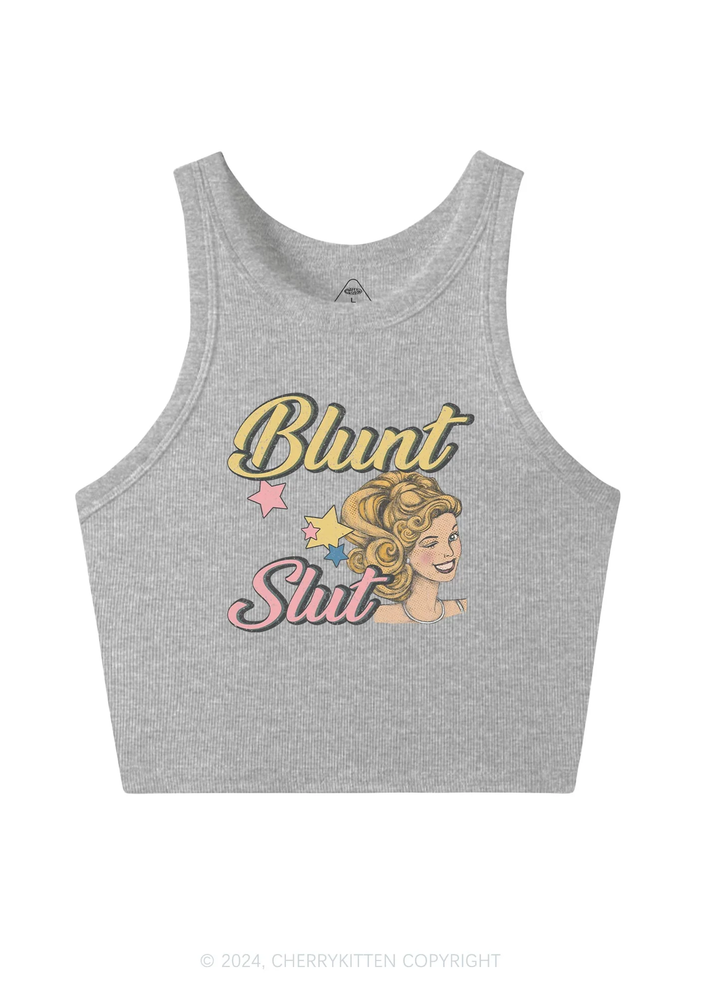 Blunt Slxt Y2K Crop Tank Top Cherrykitten - Image 7
