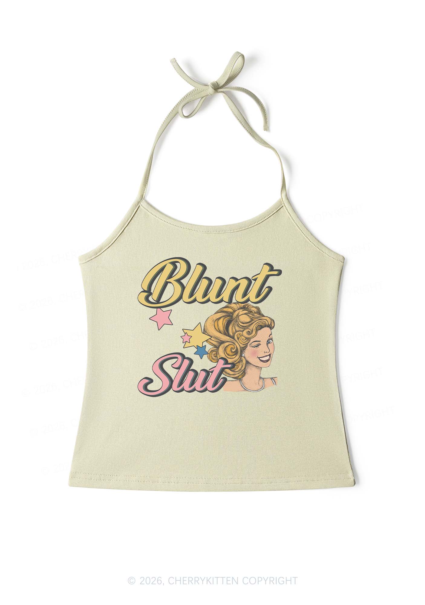 Blunt Slxt Y2K Halter Neck Cami Cherrykitten - Image 10