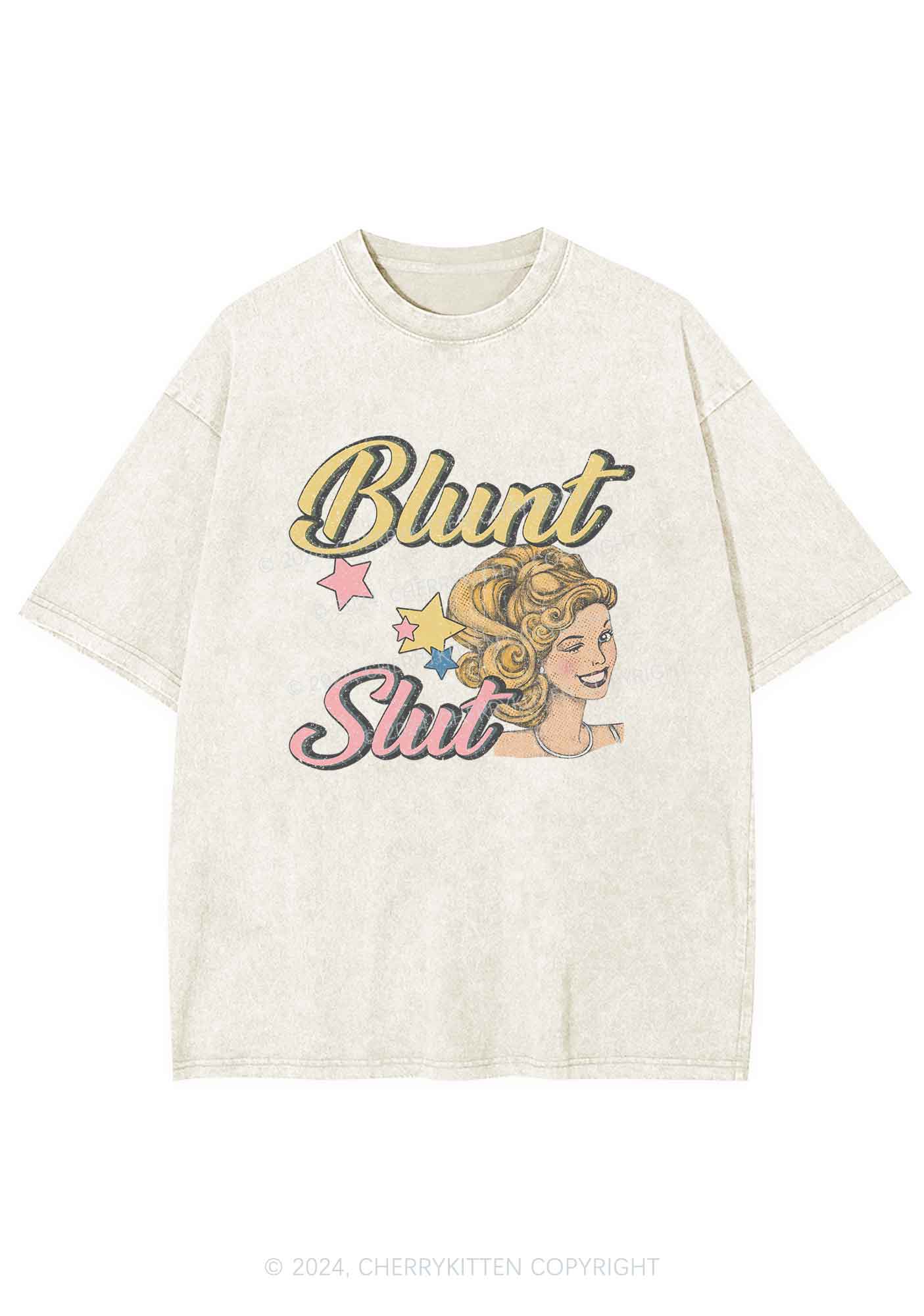 Blunt Slxt Y2K Washed Tee Cherrykitten - Image 4
