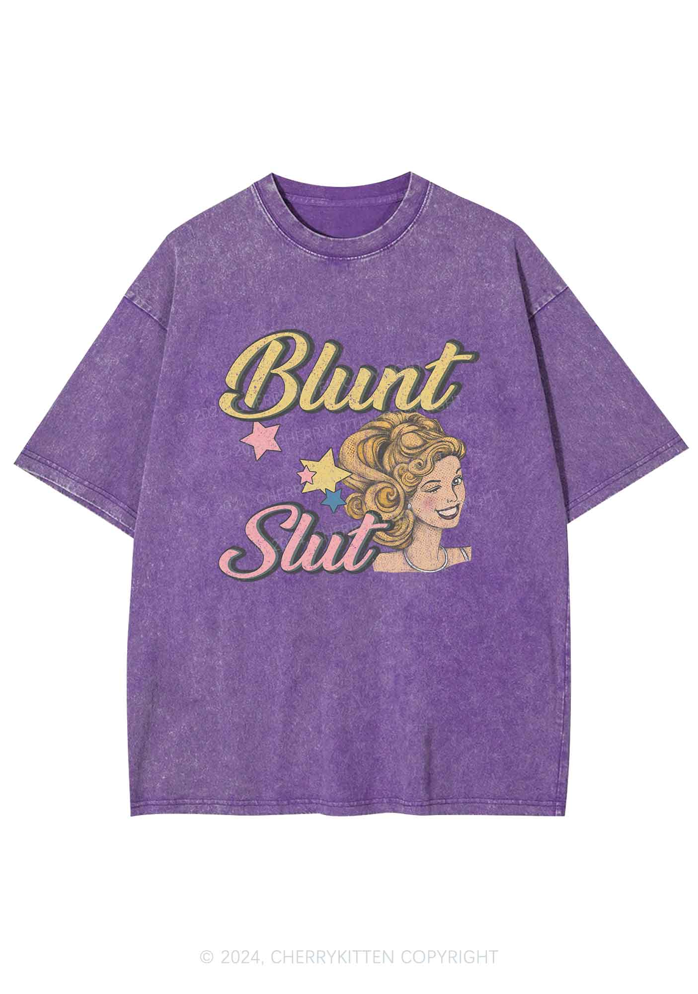 Blunt Slxt Y2K Washed Tee Cherrykitten - Image 5