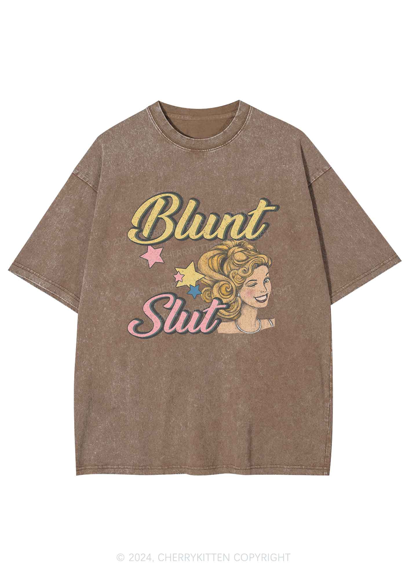 Blunt Slxt Y2K Washed Tee Cherrykitten - Image 7