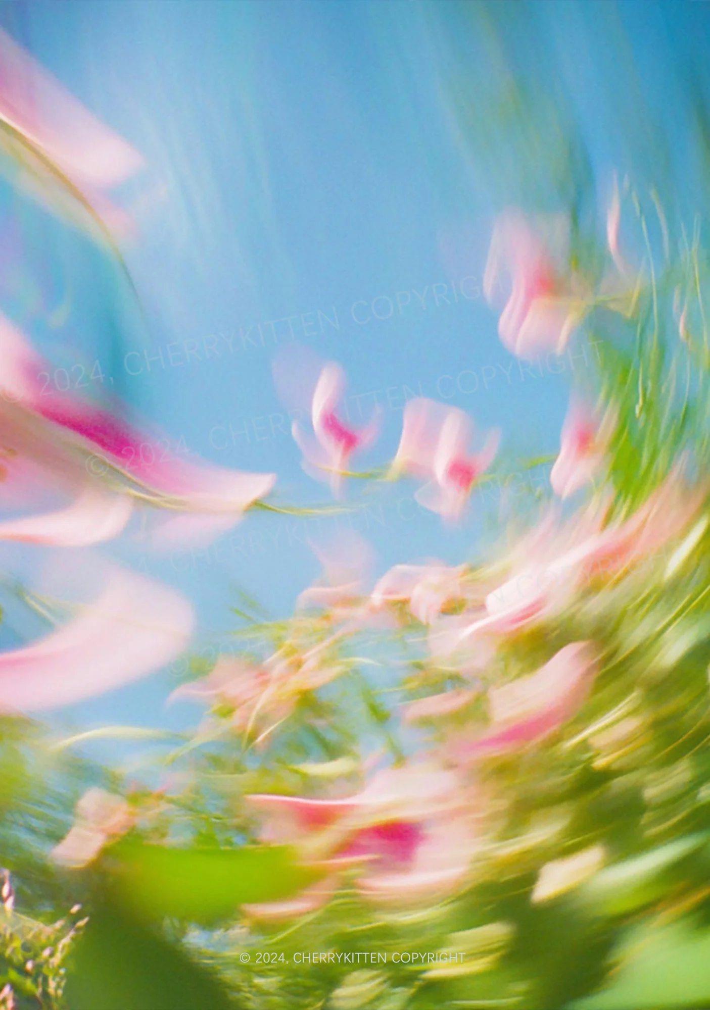 Blurred Blooms Y2K Print Bikini Set Cherrykitten - Image 2