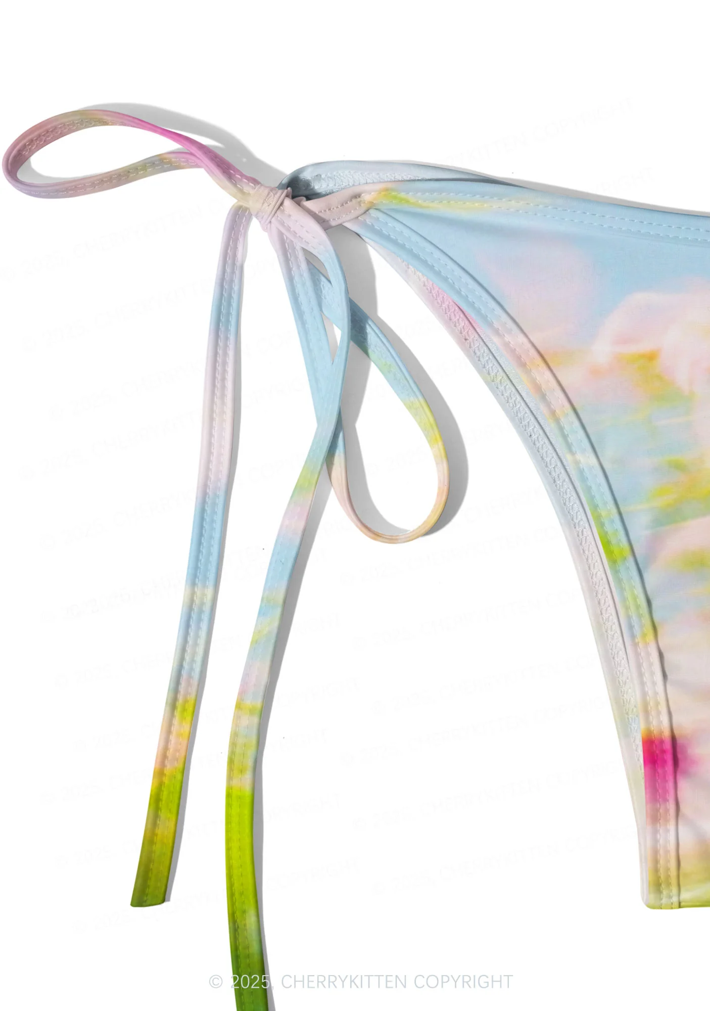 Blurred Blooms Y2K Print Bikini Set Cherrykitten - Image 5