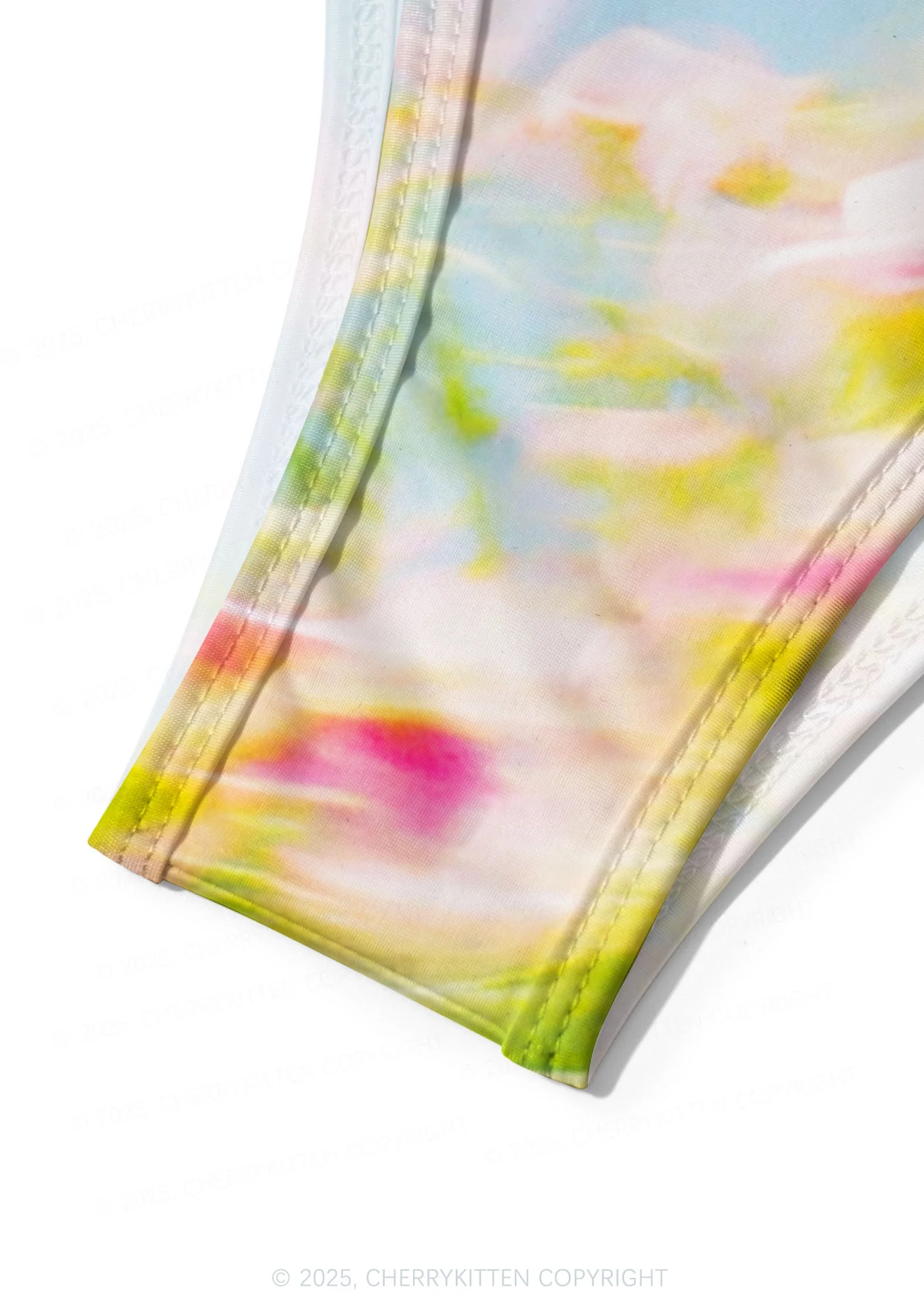 Blurred Blooms Y2K Print Bikini Set Cherrykitten - Image 6