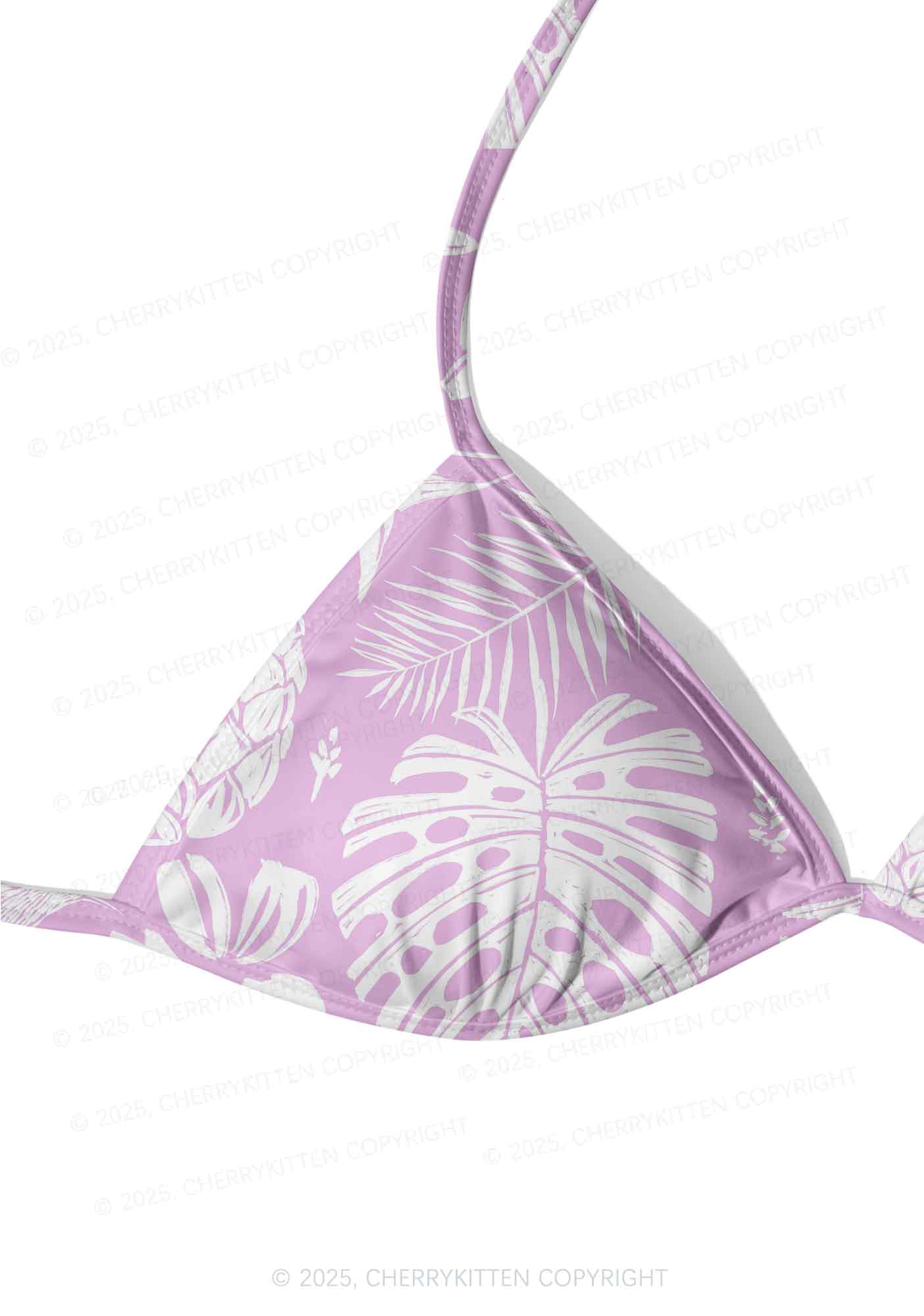 Boho Purple Y2K Print Bikini Set Cherrykitten - Image 4
