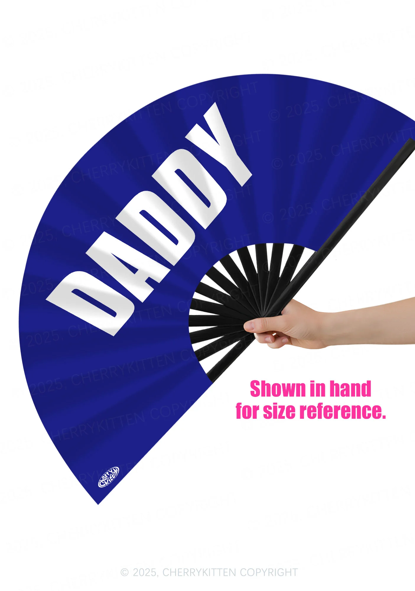 Bold Daddy Y2K Rave Hand Fan Cherrykitten - Image 2