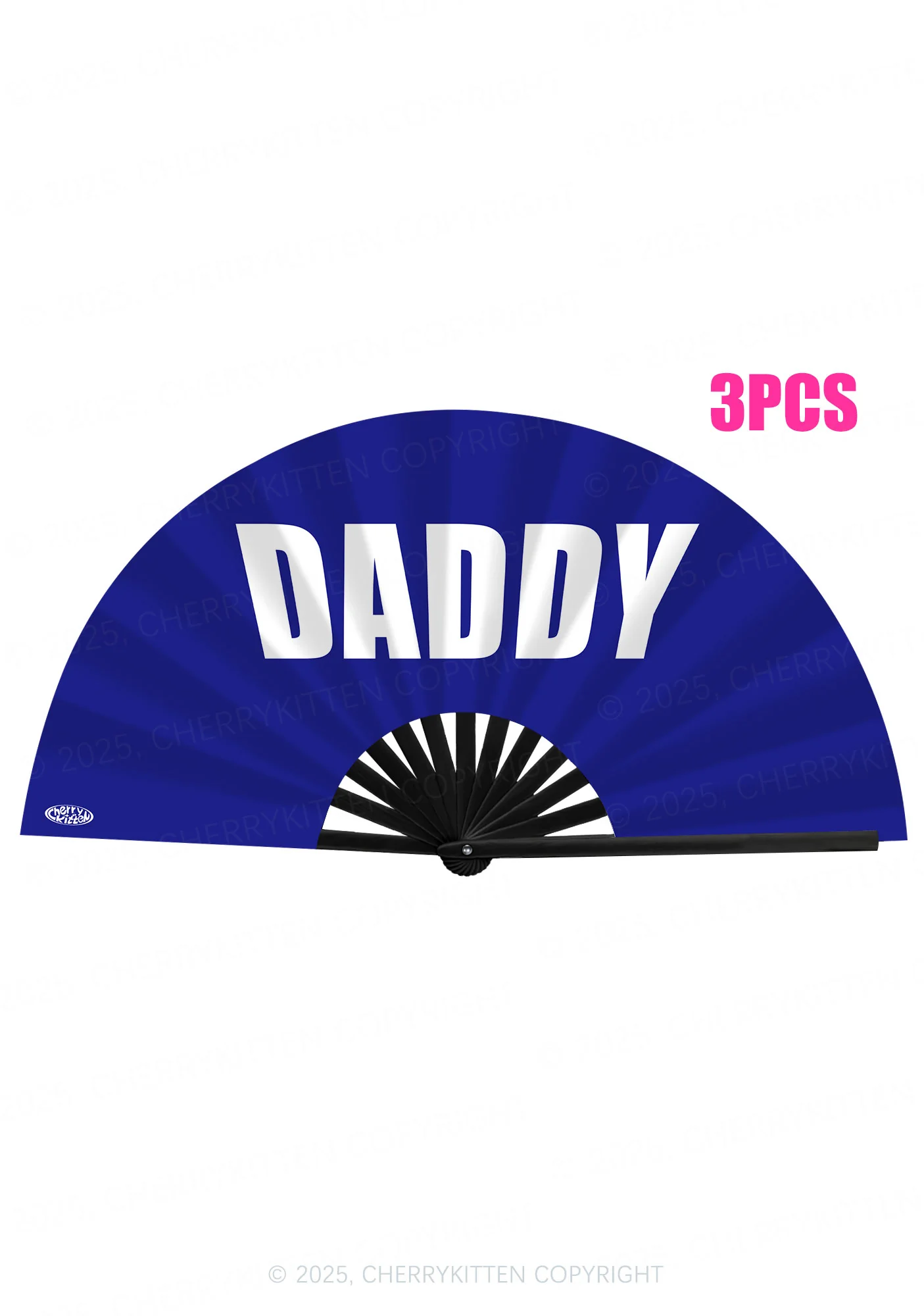 Bold Daddy Y2K Rave Hand Fan Cherrykitten - Image 3