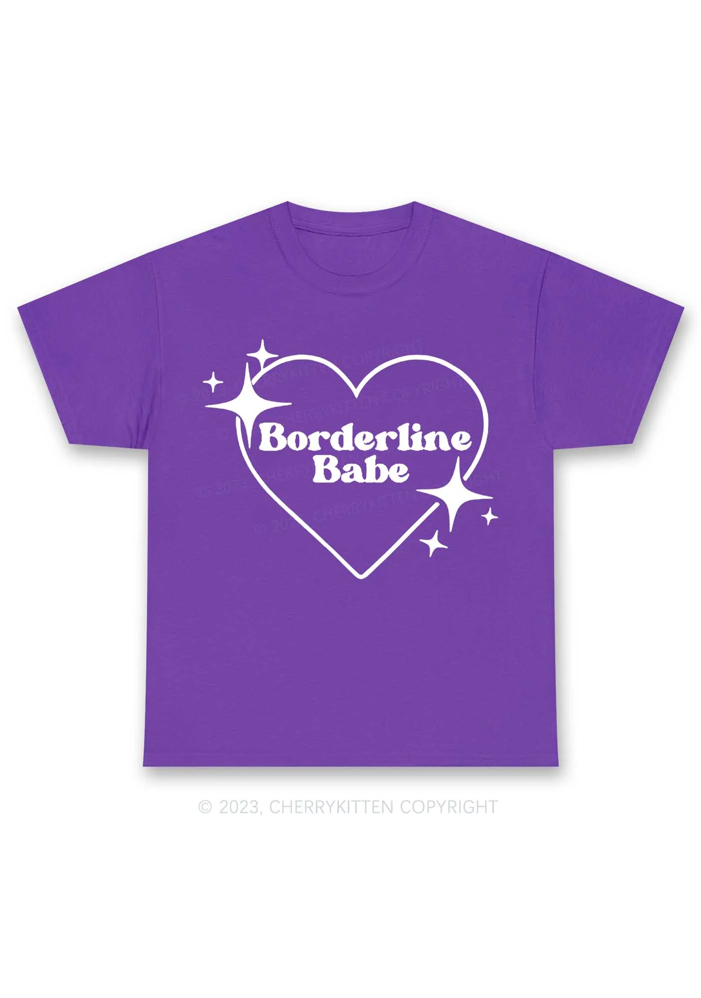 Borderline Personality Babe Y2K Chunky Shirt Cherrykitten - Image 3
