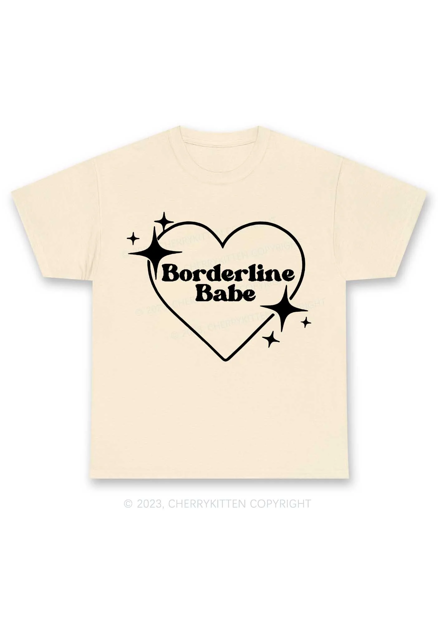Borderline Personality Babe Y2K Chunky Shirt Cherrykitten - Image 5