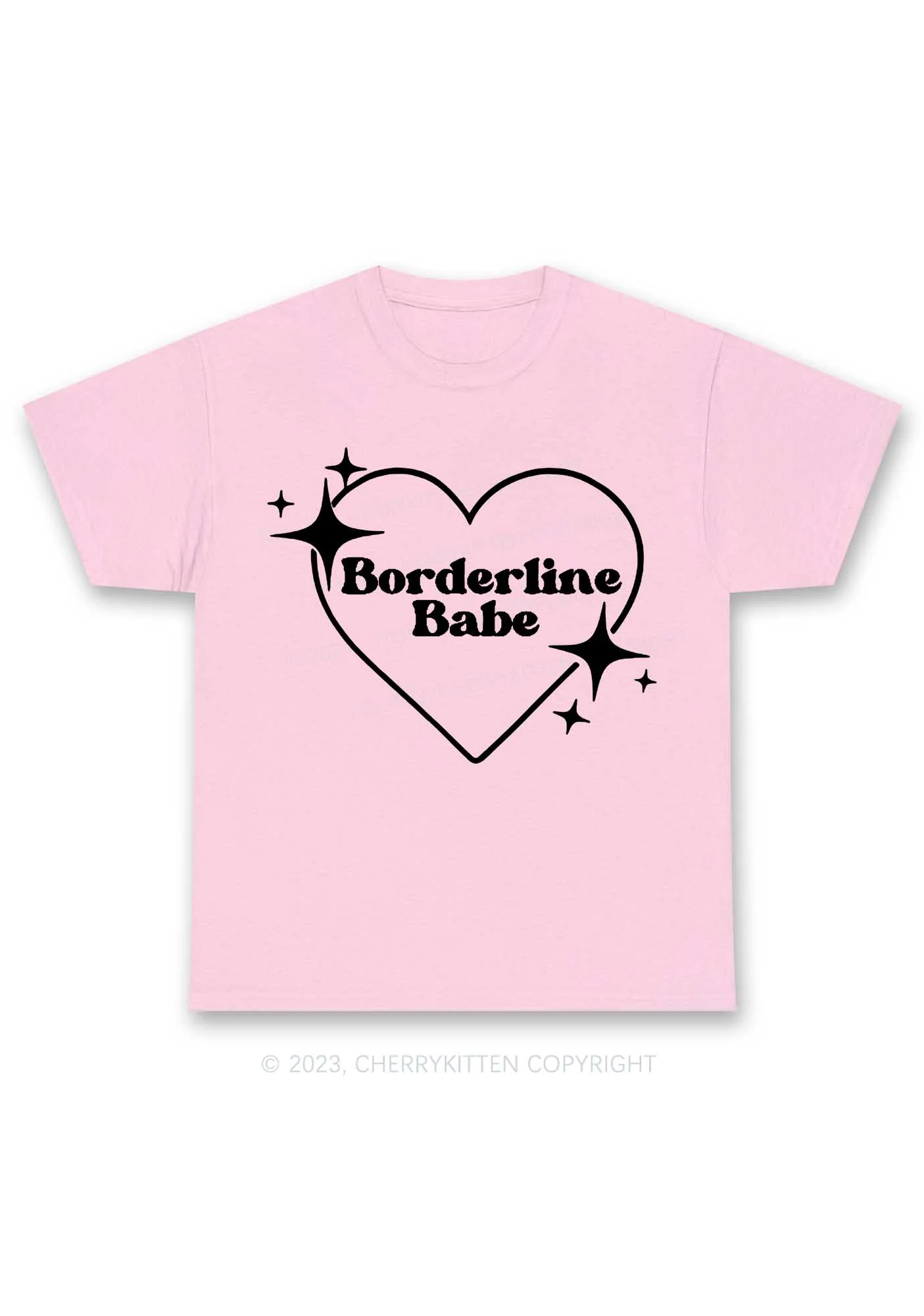 Borderline Personality Babe Y2K Chunky Shirt Cherrykitten - Image 6