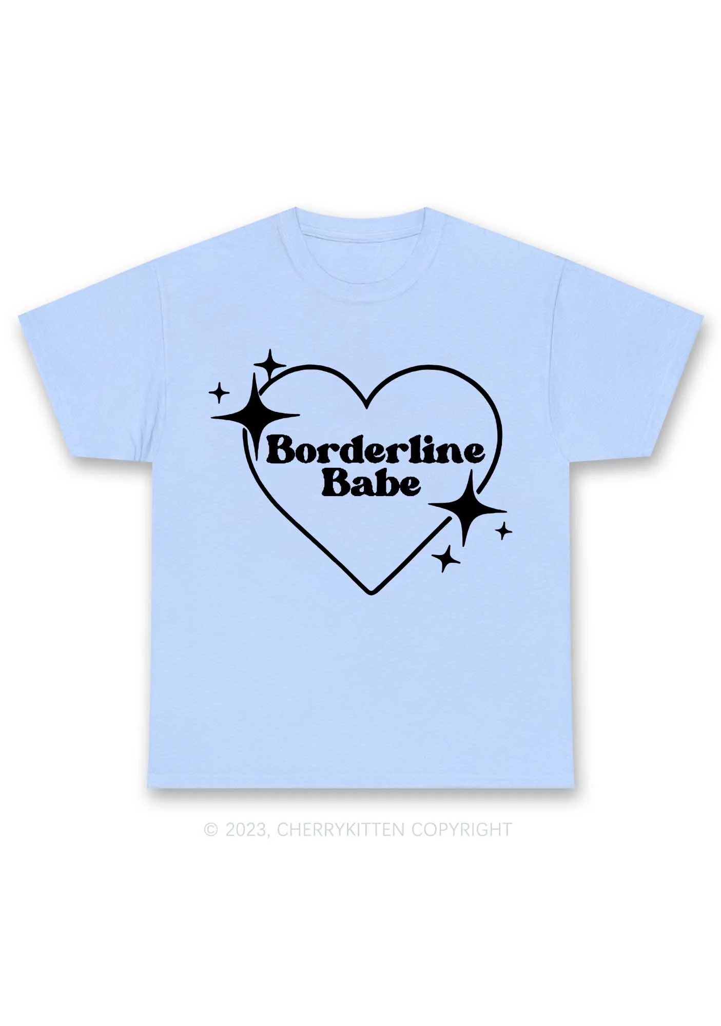 Borderline Personality Babe Y2K Chunky Shirt Cherrykitten - Image 8