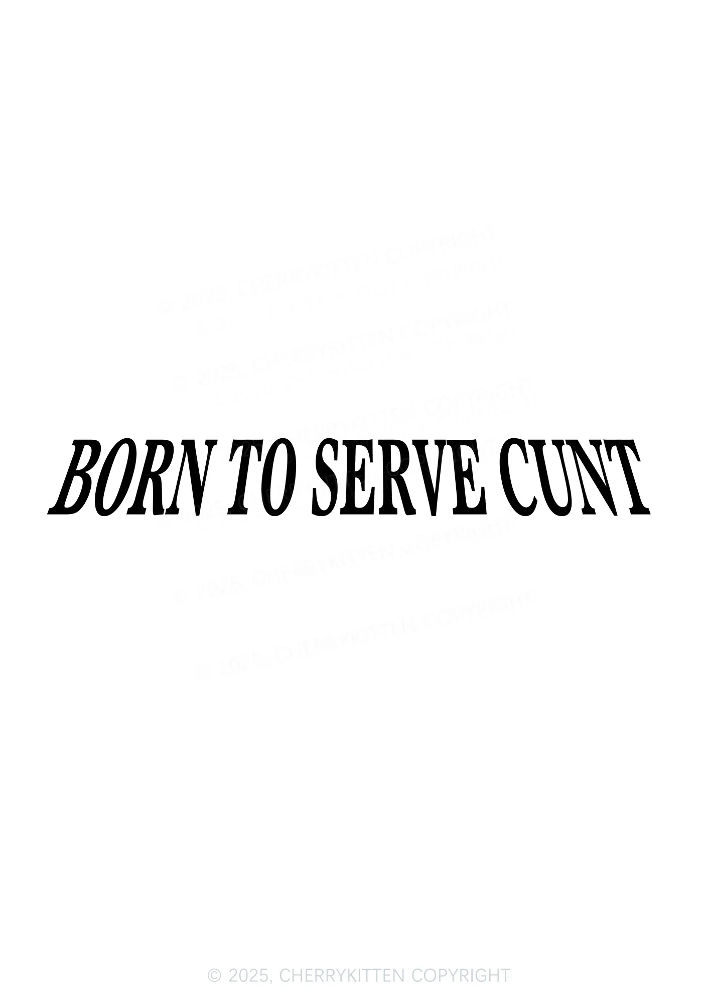Born To Serve Cxxt Y2K Bikini String Thong Cherrykitten - Image 2