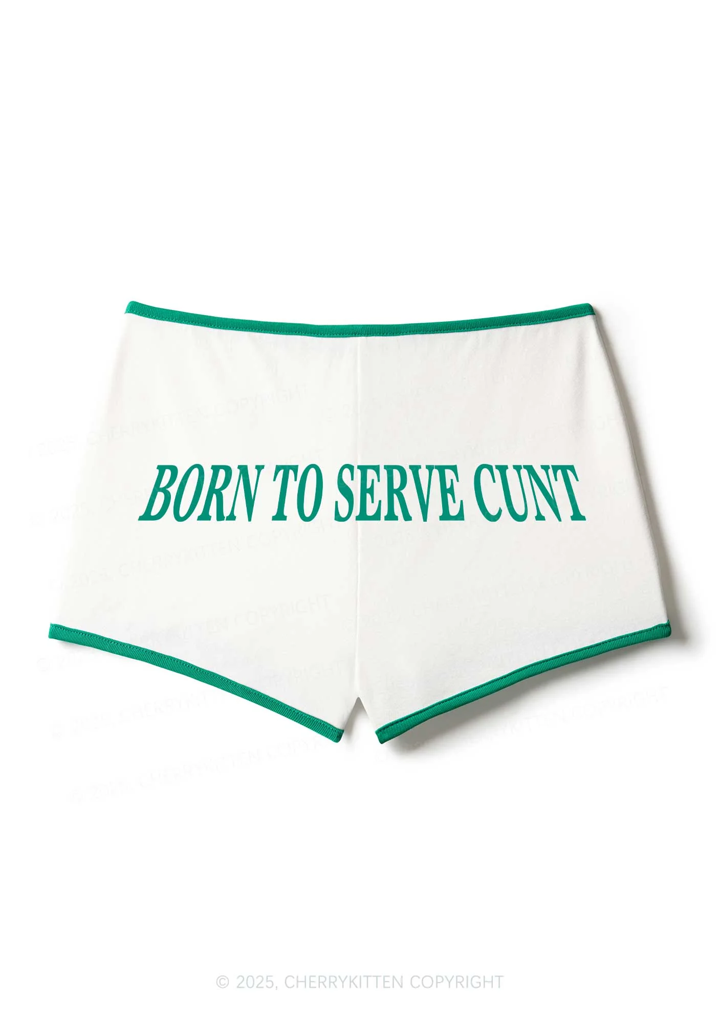Born To Serve Cxxt Y2K Booty Shorts Cherrykitten - Image 4