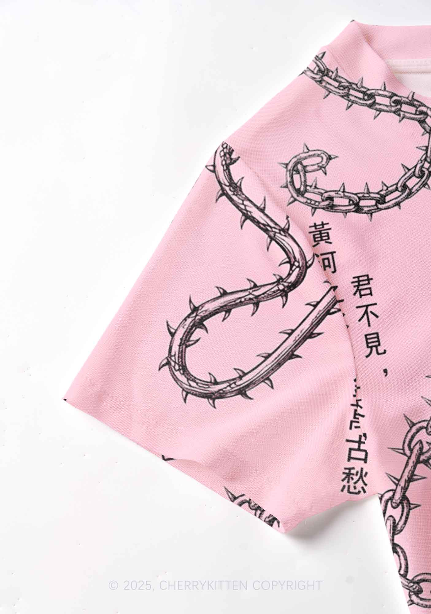 Born To Slay Y2K Mesh Crop Top Cherrykitten - Image 3