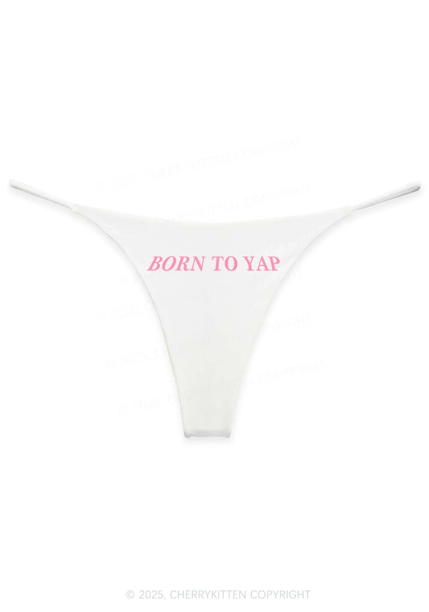 Born To Yap Y2K Bikini String Thong Cherrykitten - Image 4
