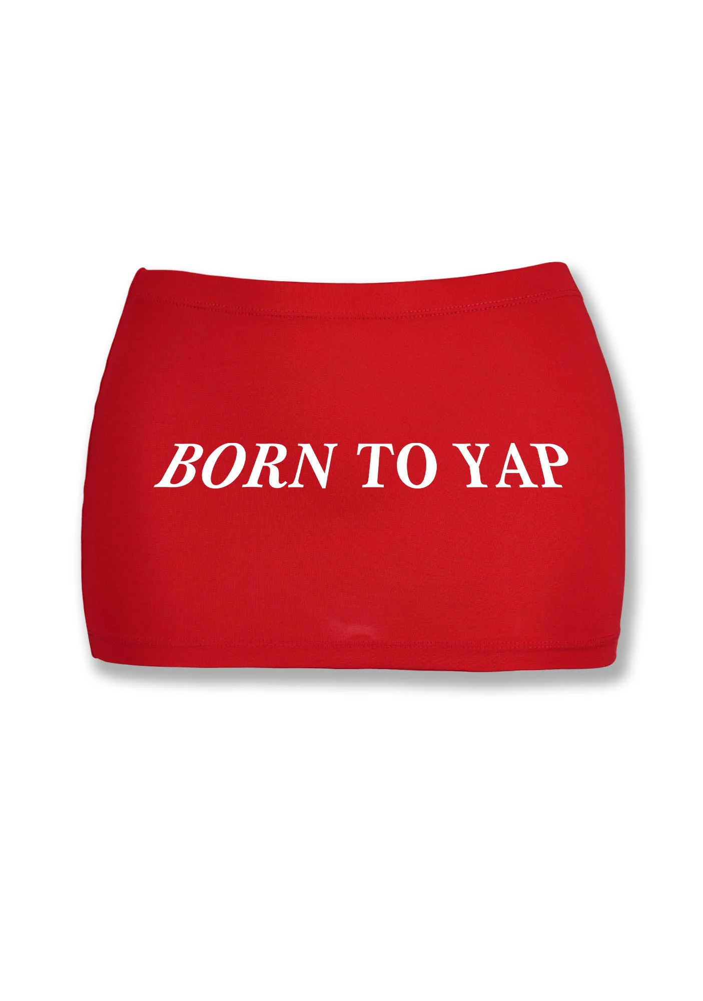 Born To Yap Y2K Mini Hip Skirt Cherrykitten - Image 2