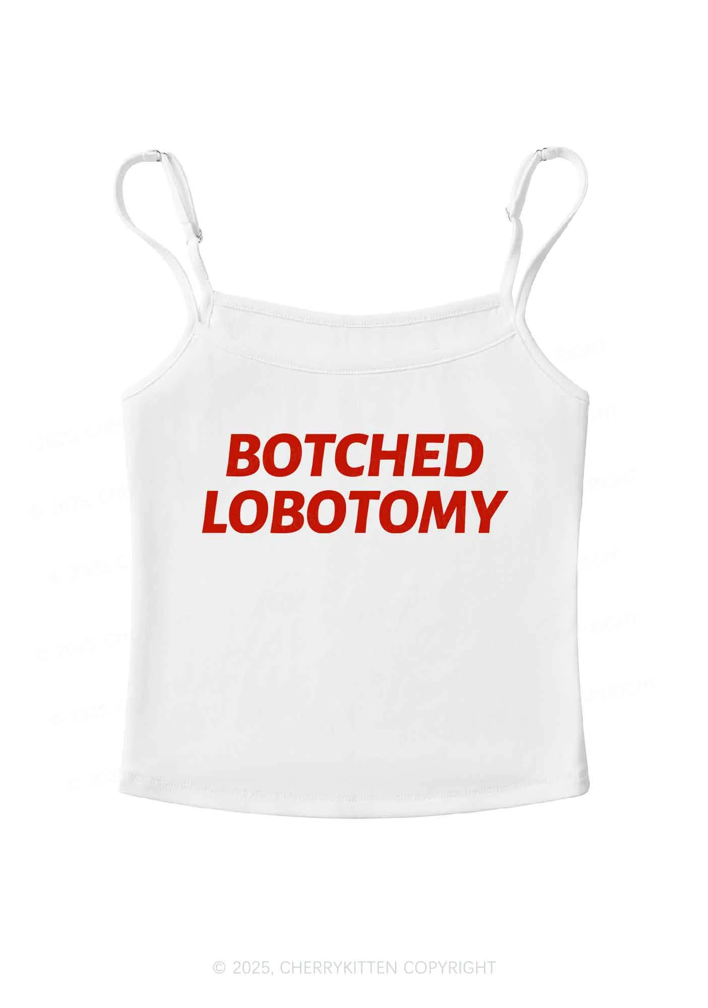 Botched Lobotomy Y2K Spaghetti Strap Cami Cherrykitten - Image 3