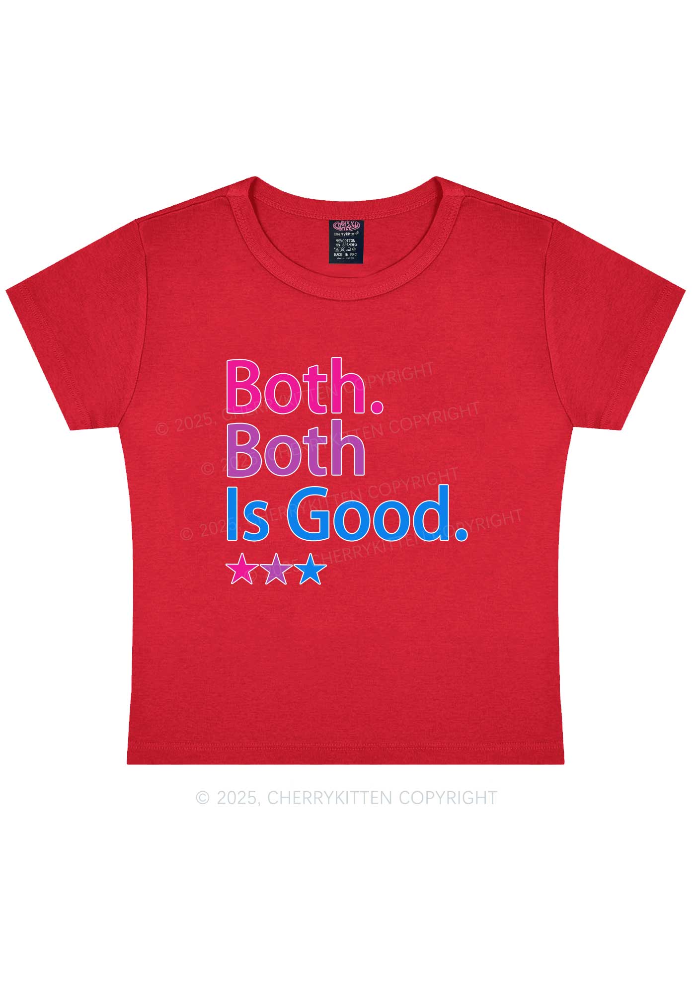 Both Is Good Pride Y2K Baby Tee Cherrykitten - Image 11