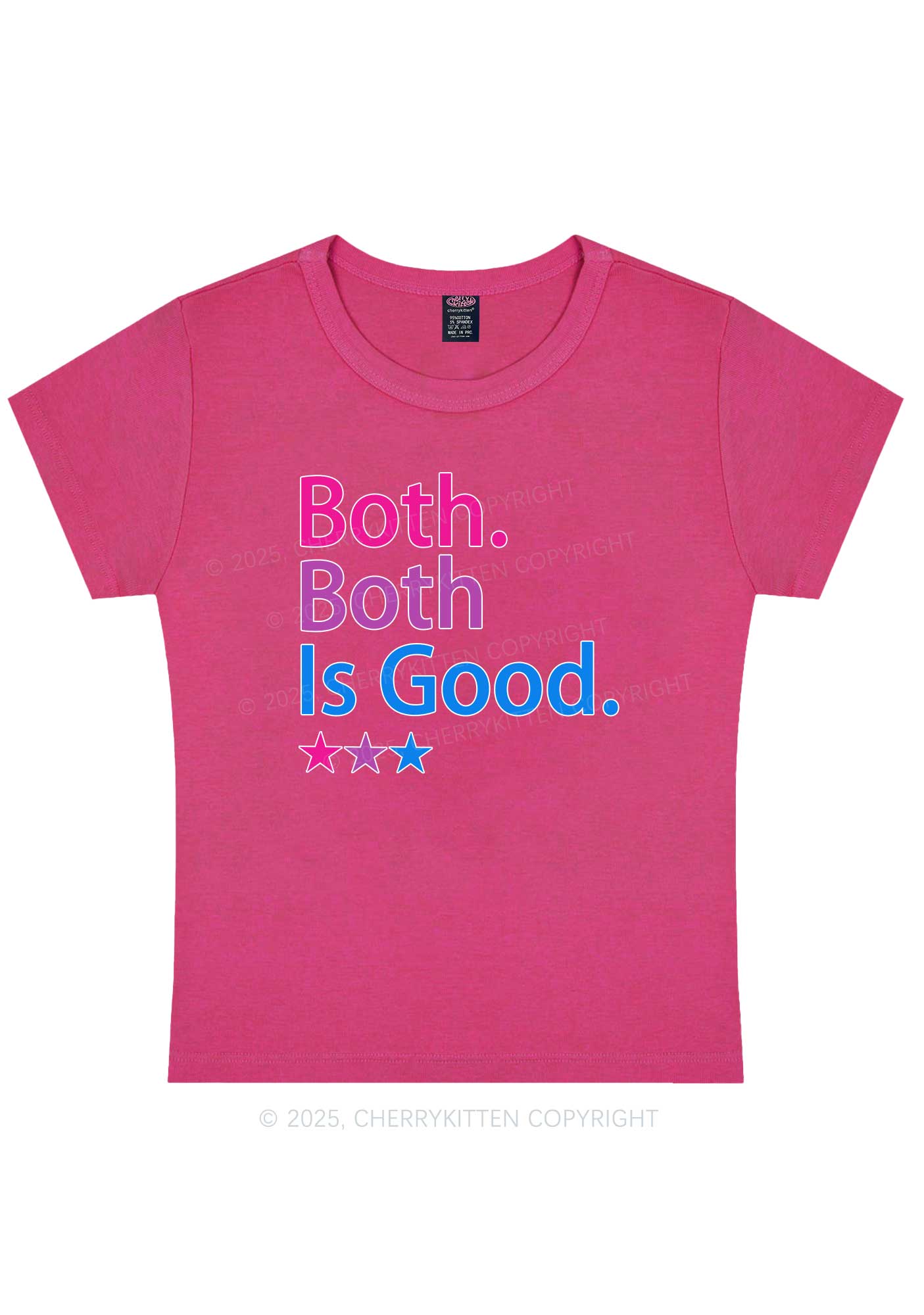 Both Is Good Pride Y2K Baby Tee Cherrykitten - Image 12