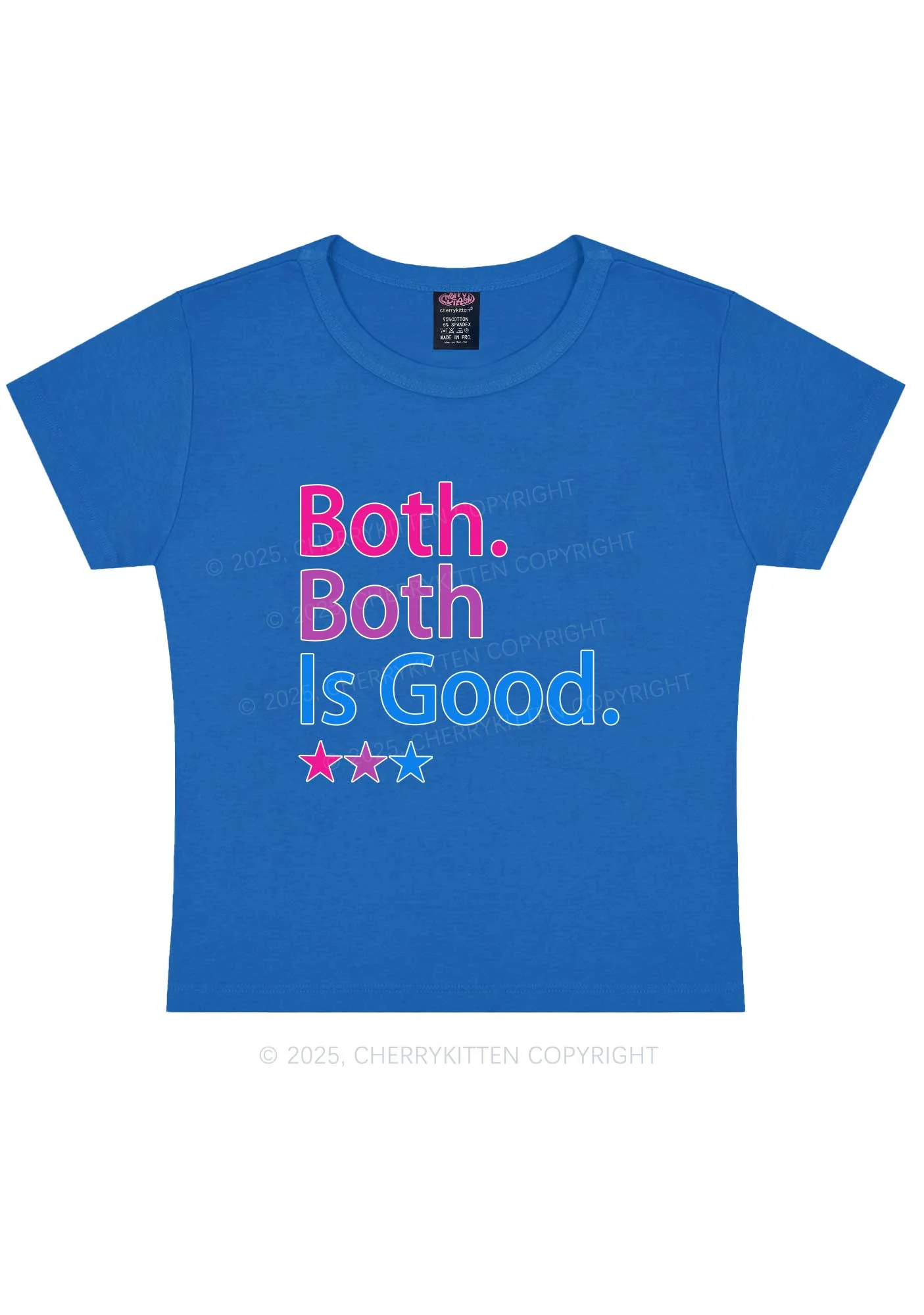 Both Is Good Pride Y2K Baby Tee Cherrykitten - Image 8