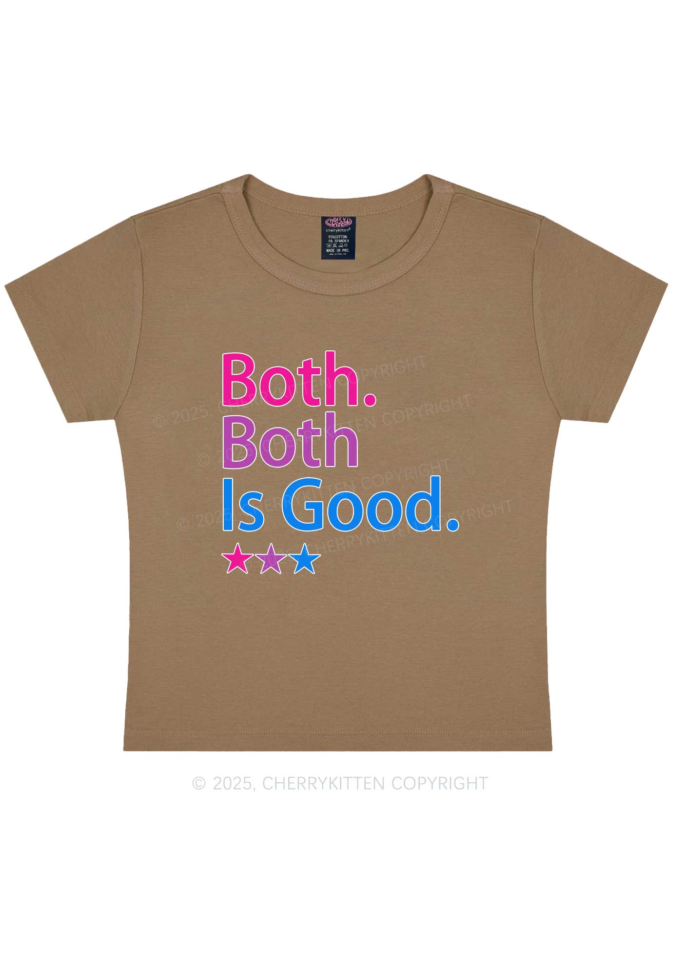 Both Is Good Pride Y2K Baby Tee Cherrykitten - Image 9