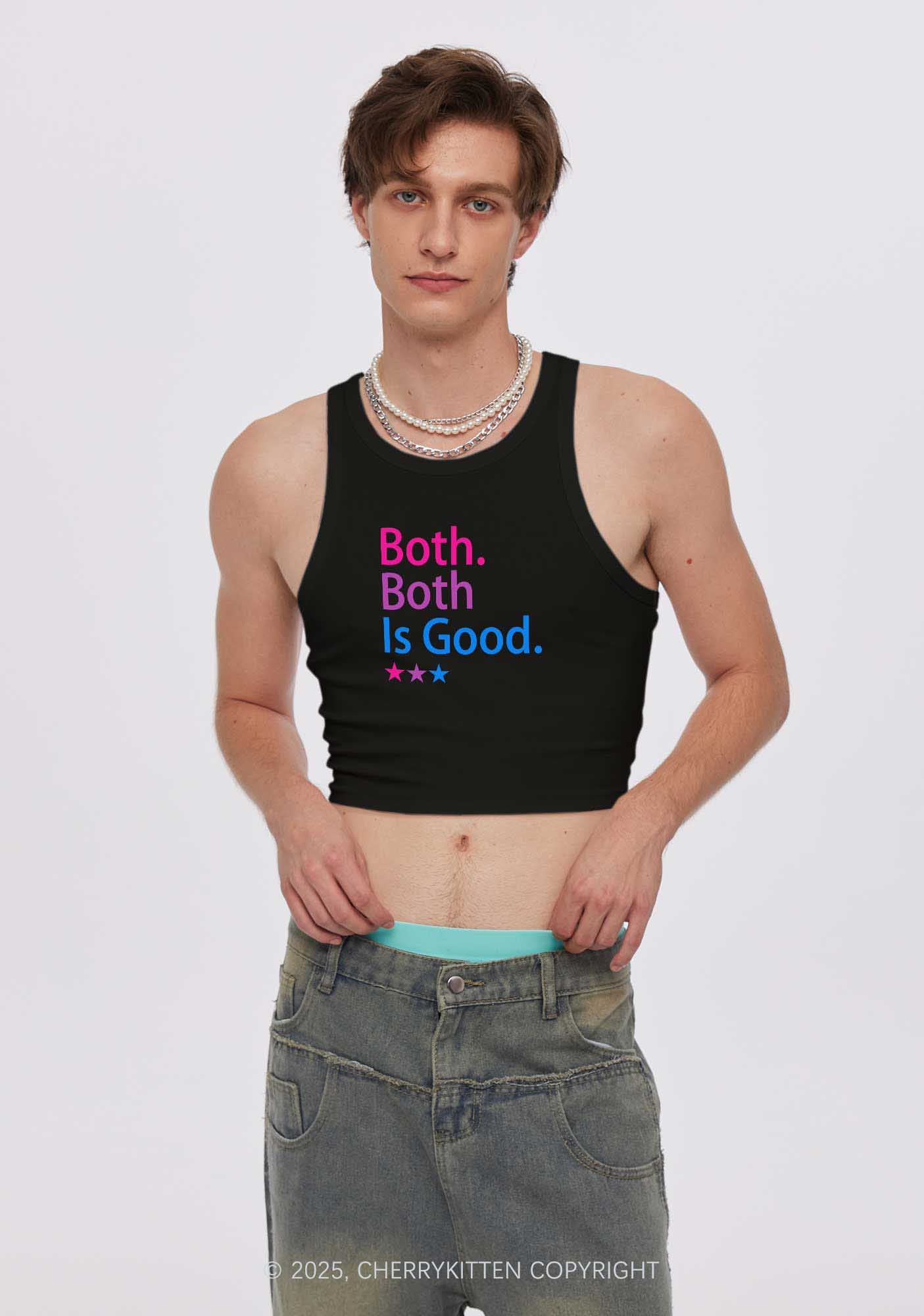 Both Is Good Pride Y2K Crop Tank Top Cherrykitten - Image 2