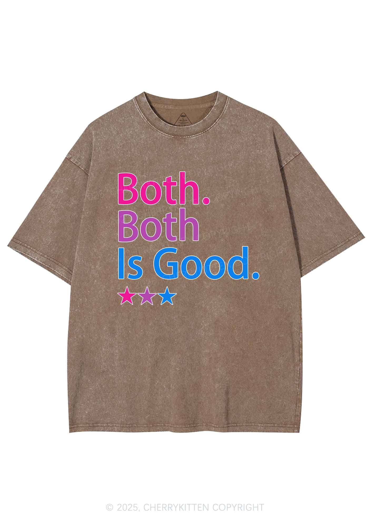 Both Is Good Pride Y2K Shirts Washed Tee Cherrykitten - Image 6