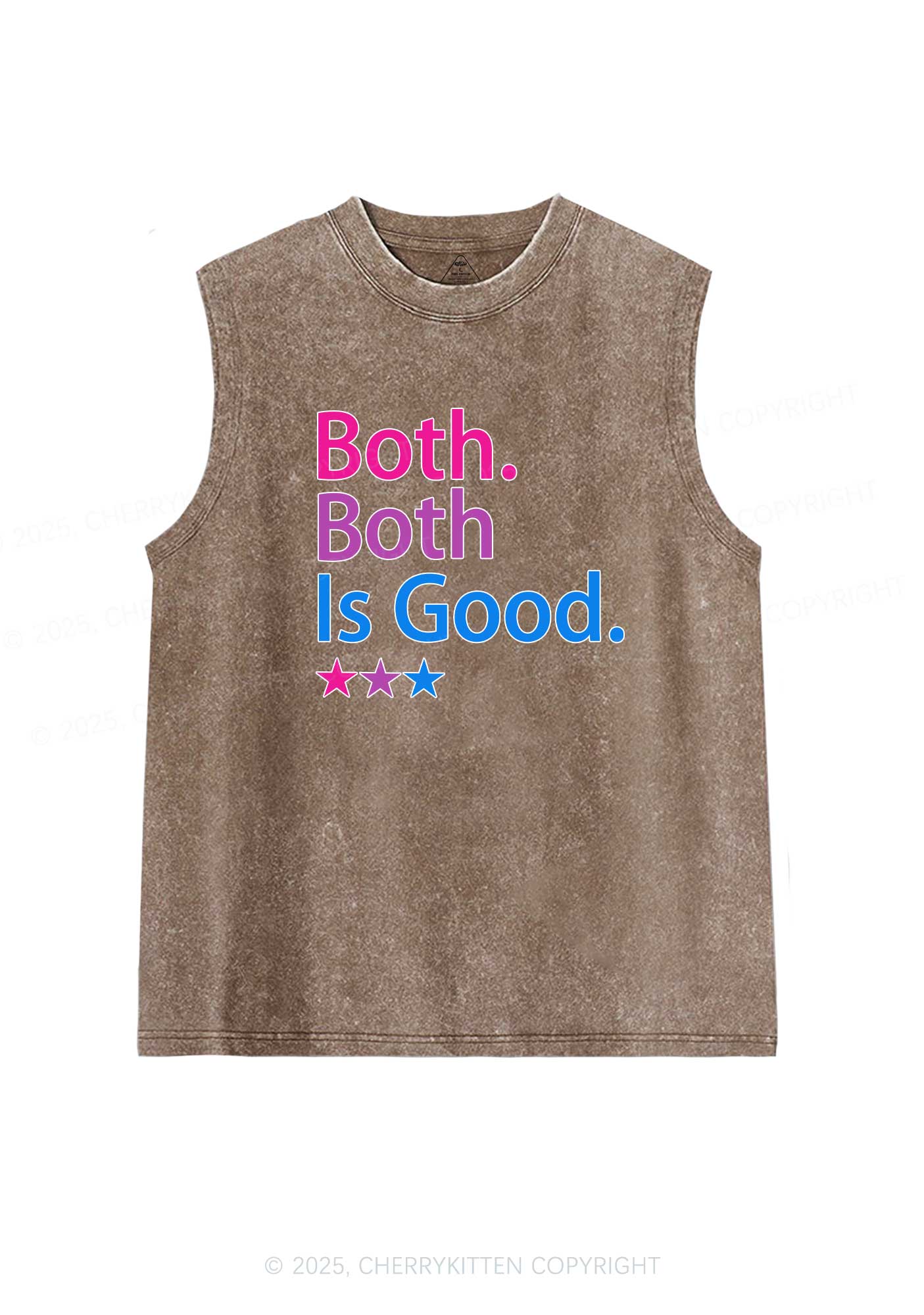 Both Is Good Pride Y2K Washed Muscle Tank Cherrykitten - Image 5